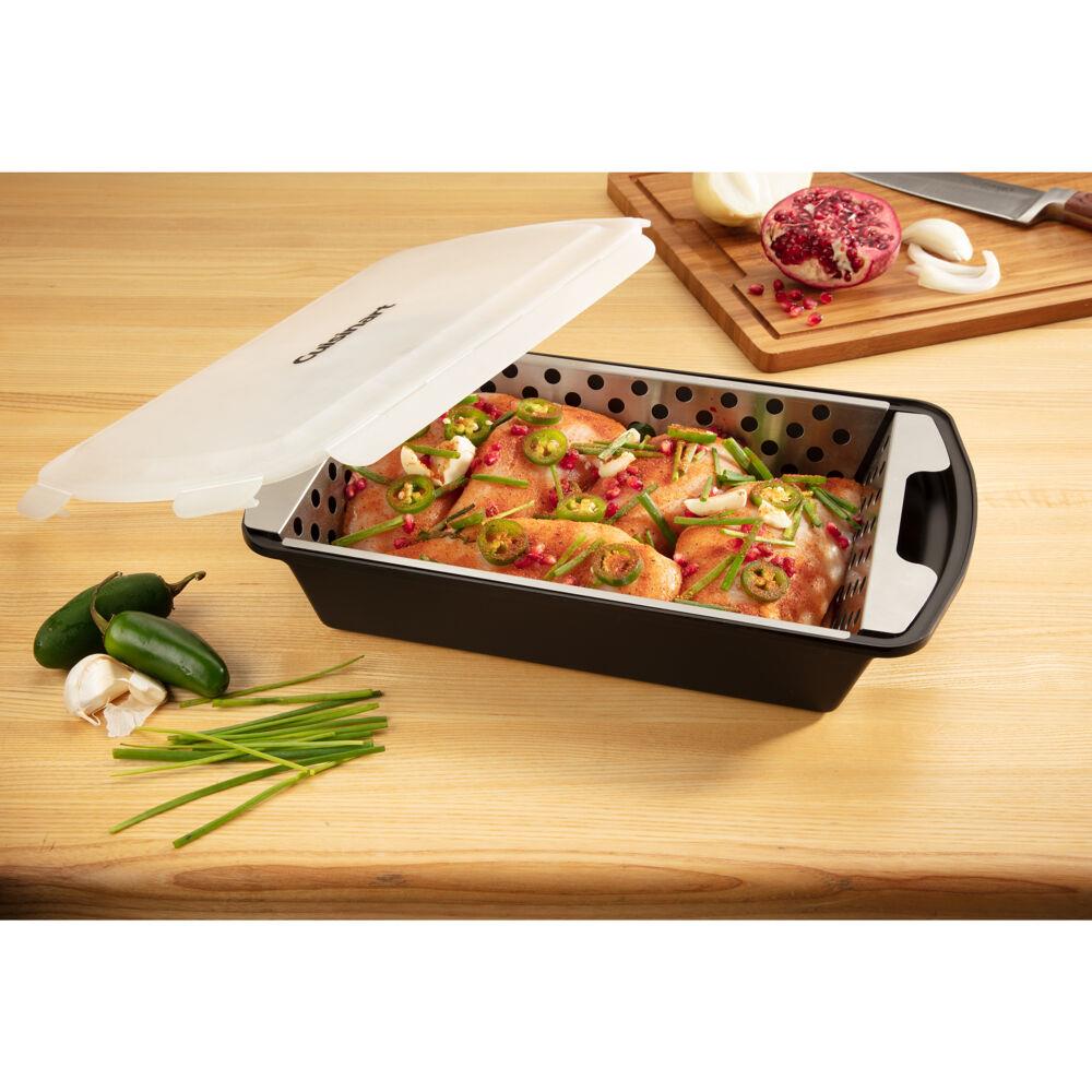 Nuwave 12 Inch 'Everyday Pan' & BBQ Grill Pan 11 Inch with Lids