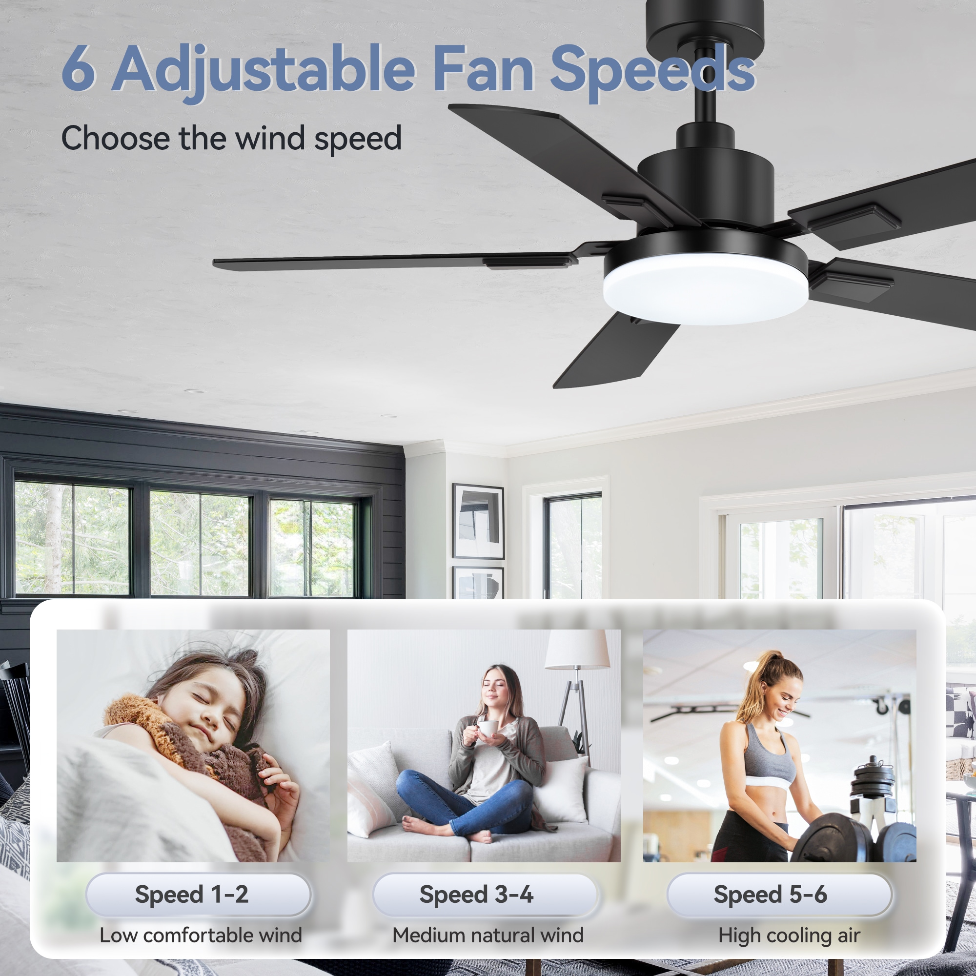 Breezary 33006-GD Ceiling-Fans - View #8