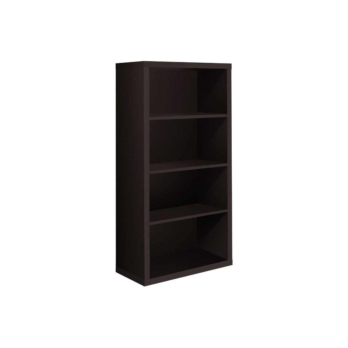 HomeRoots 333335 Jasmine Cappuccino Recycled Paperboard 4-Shelf Bookcase (11.75-in W x 47.5-in H x 23.75-in D)