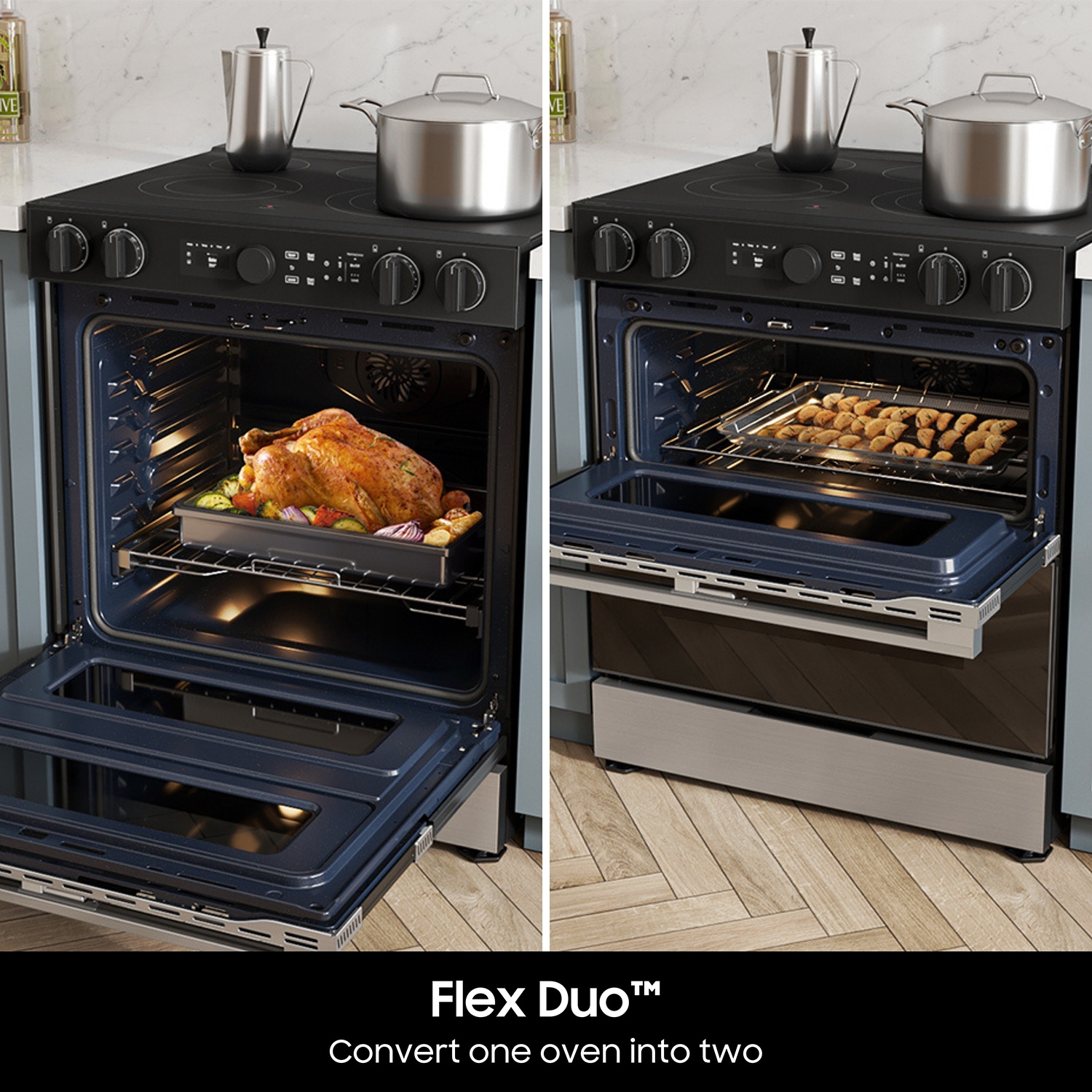Samsung NSE6DG8550SR Double-Oven-Elec-Ranges - View #4