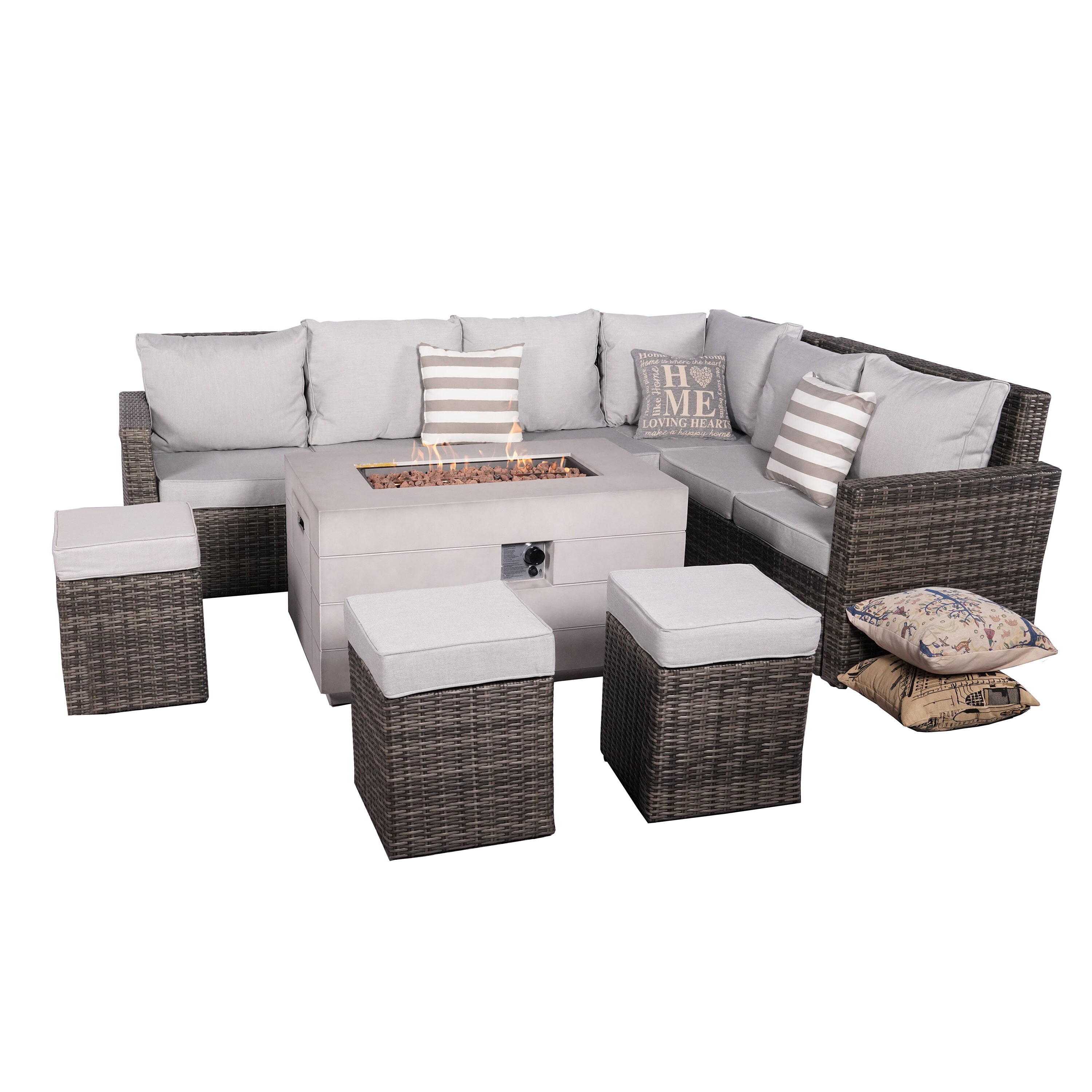Moda Furnishings MAG-2150-1403-G Patio-Conversation-Sets - View #2