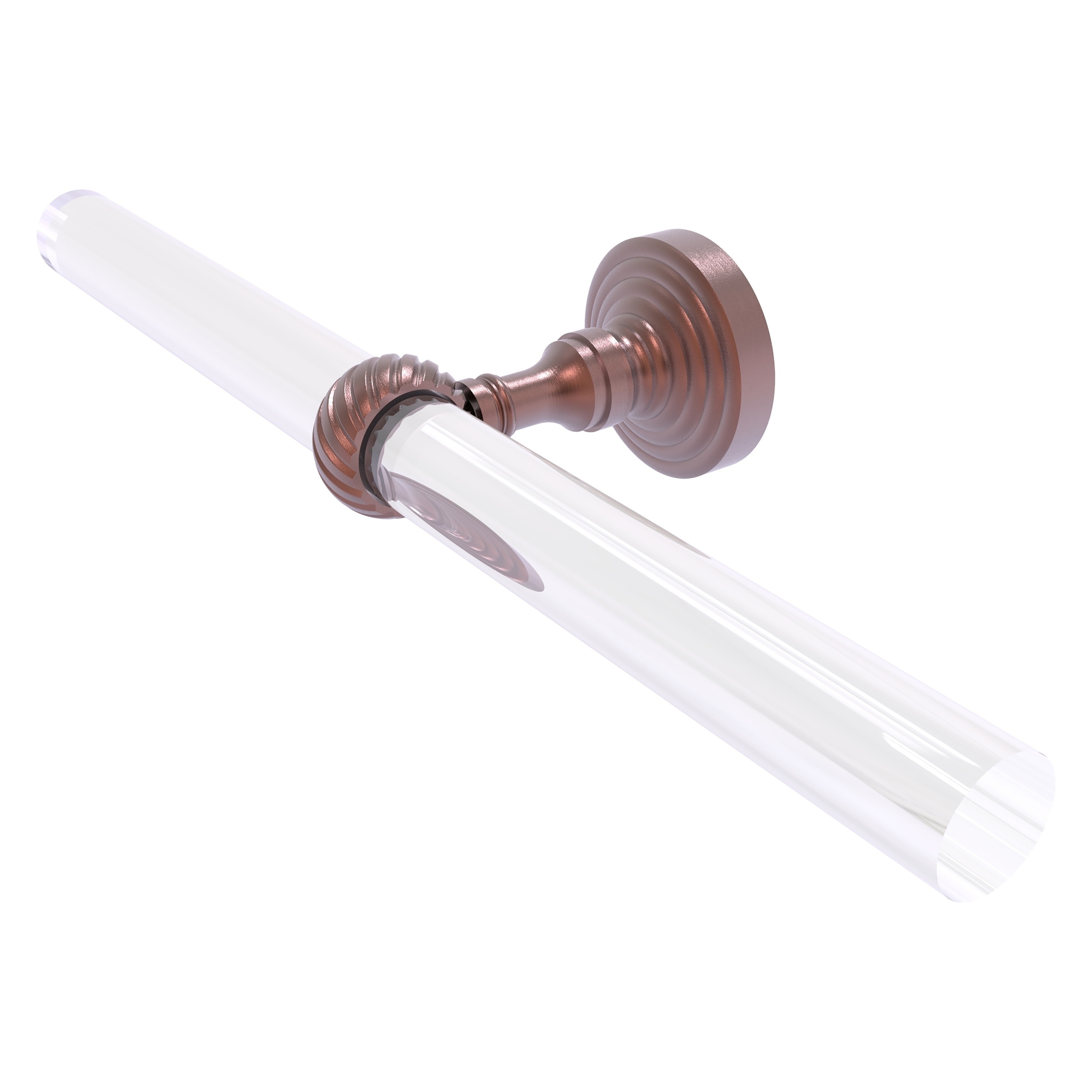 Allied Brass PG-HTBT-2-CA Pacific Grove 15-in double Antique Copper Wall mount Double Towel Bar