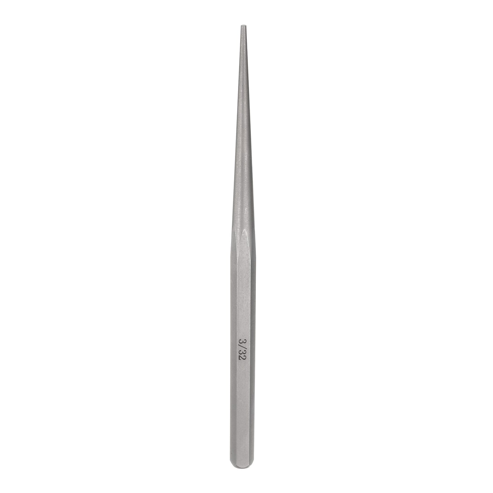 Harfington Line-up Punch 3/32inchx8inch Round Tip Non-marring Roll Pin Cylindrical Alignment Punches for Watch Repair Jewelry Machinery Maintenance #S26031700UX6026