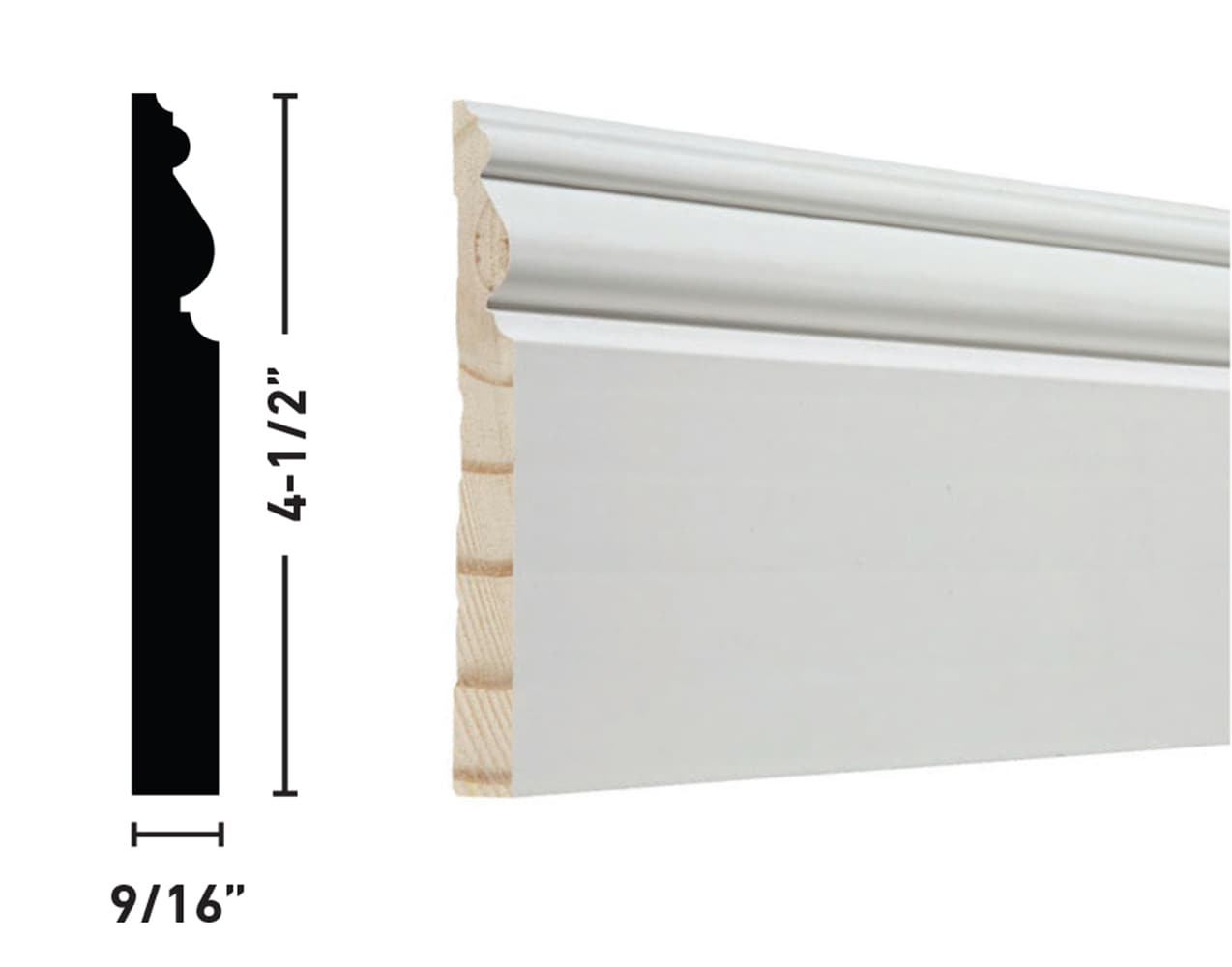 RELIABILT L043233216 Baseboard-Moulding - View #4