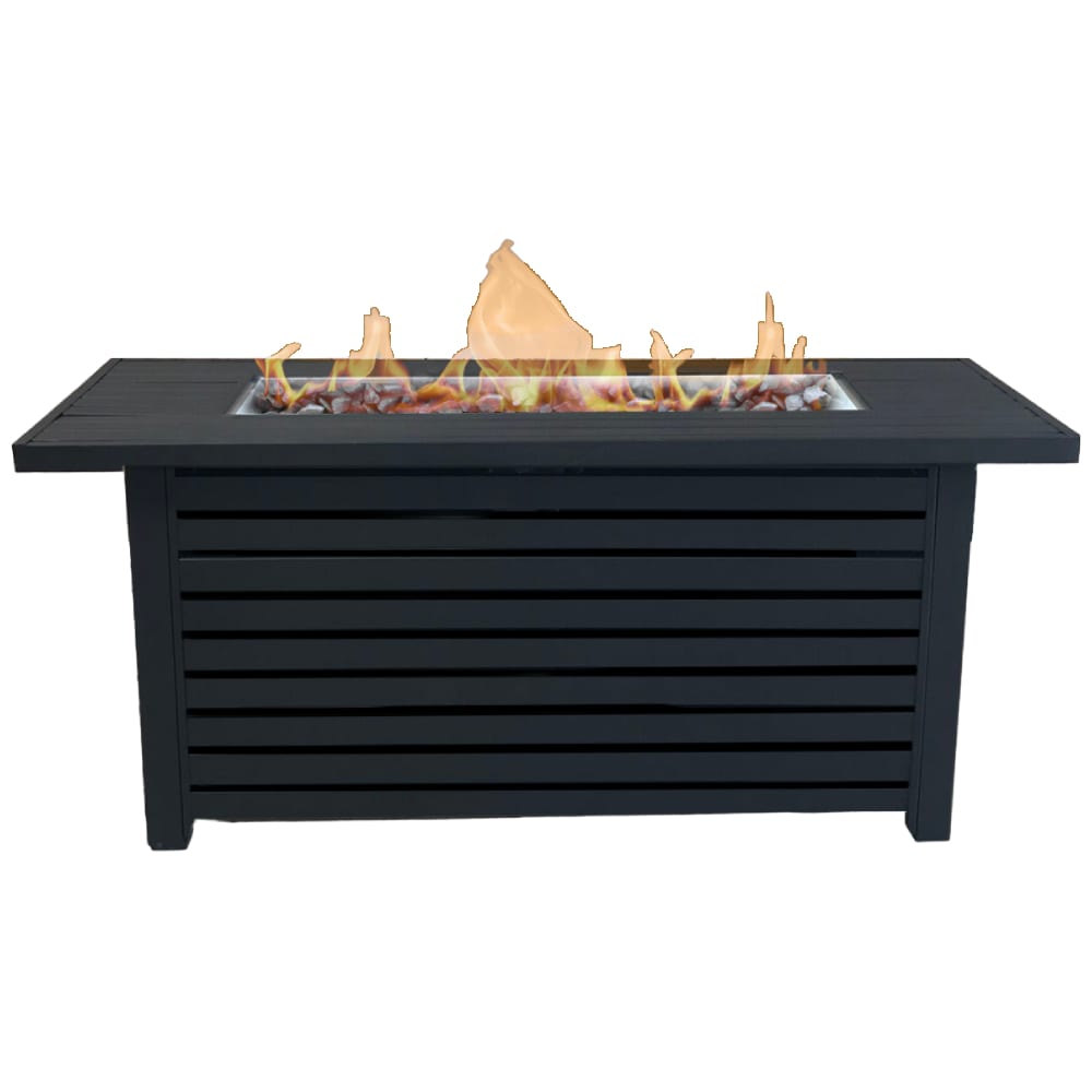 Damerin HL20Q 50000 -BTU Black Steel Liquid propane Outdoor Fireplace