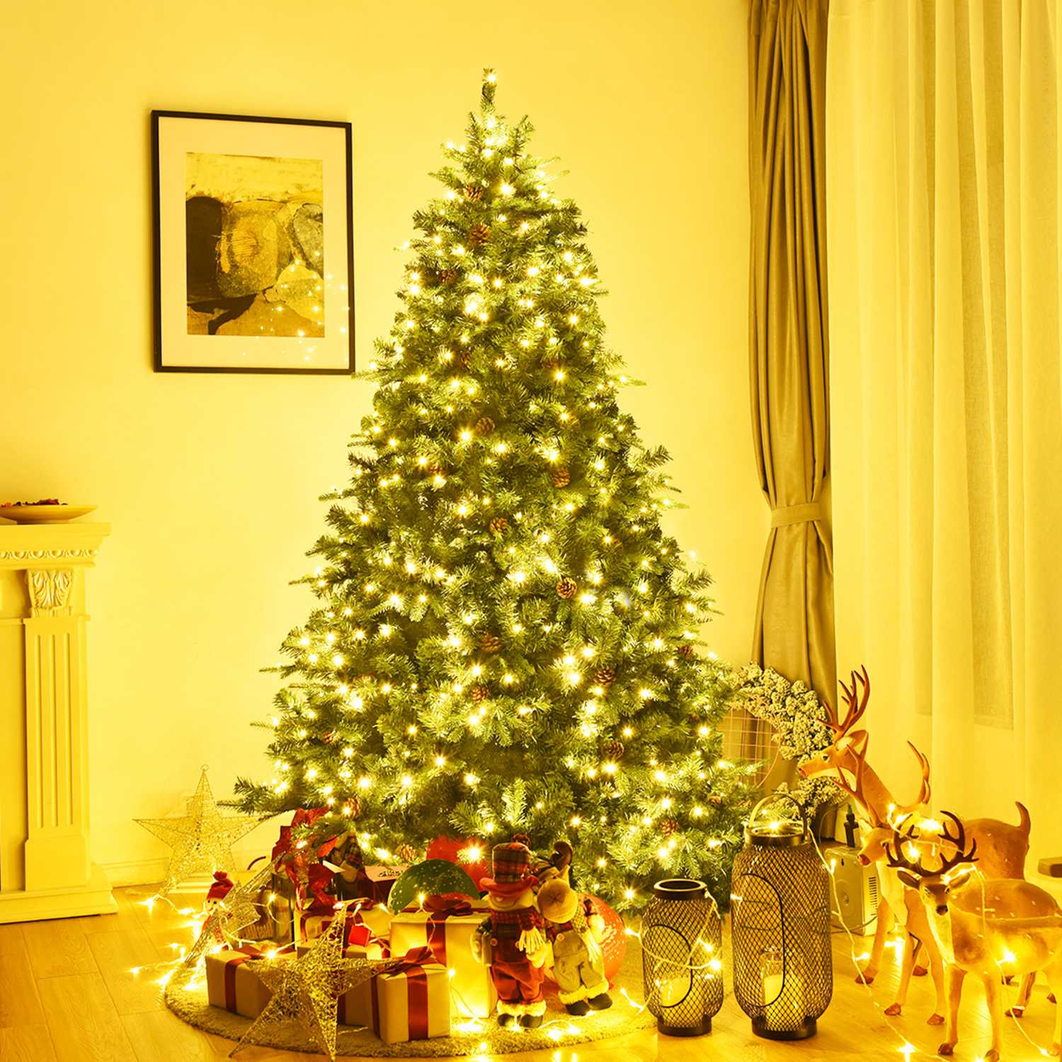 Costway CSHY000370 Artificial-Christmas-Trees - View #2