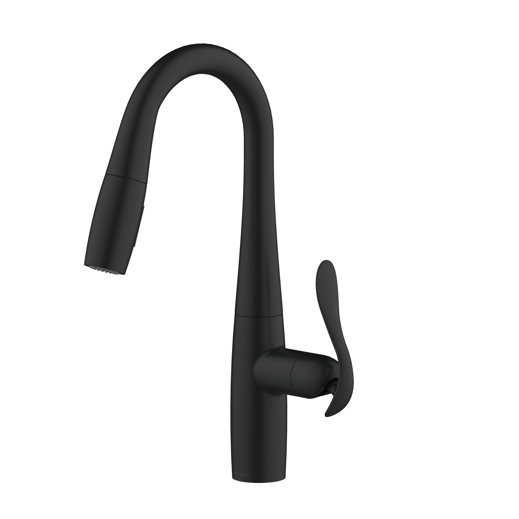 Gerber D150612BS Satin Black Single Handle Deck-mount Handle Residential Bar and prep Kitchen Faucet with Sprayer