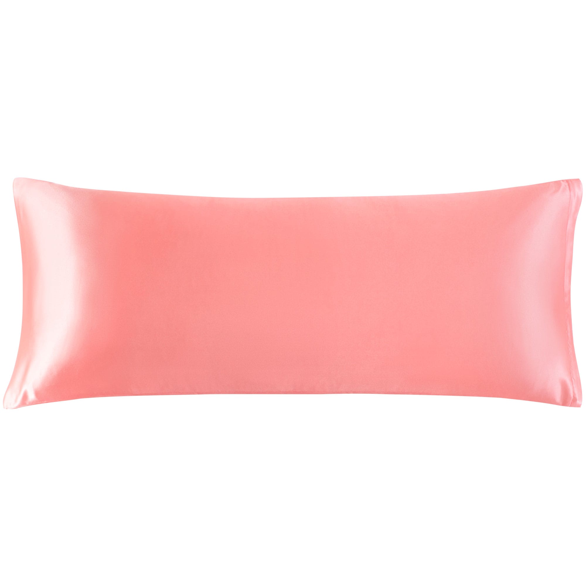 Unique Bargains 1pc Satin Body Pillowcases for Hair and Skin Luxury Silky Pillow Cover Smooth Soft Long Satin Pillow Cases with Zipper Closure 20 Inchx54 Inch Light Coral