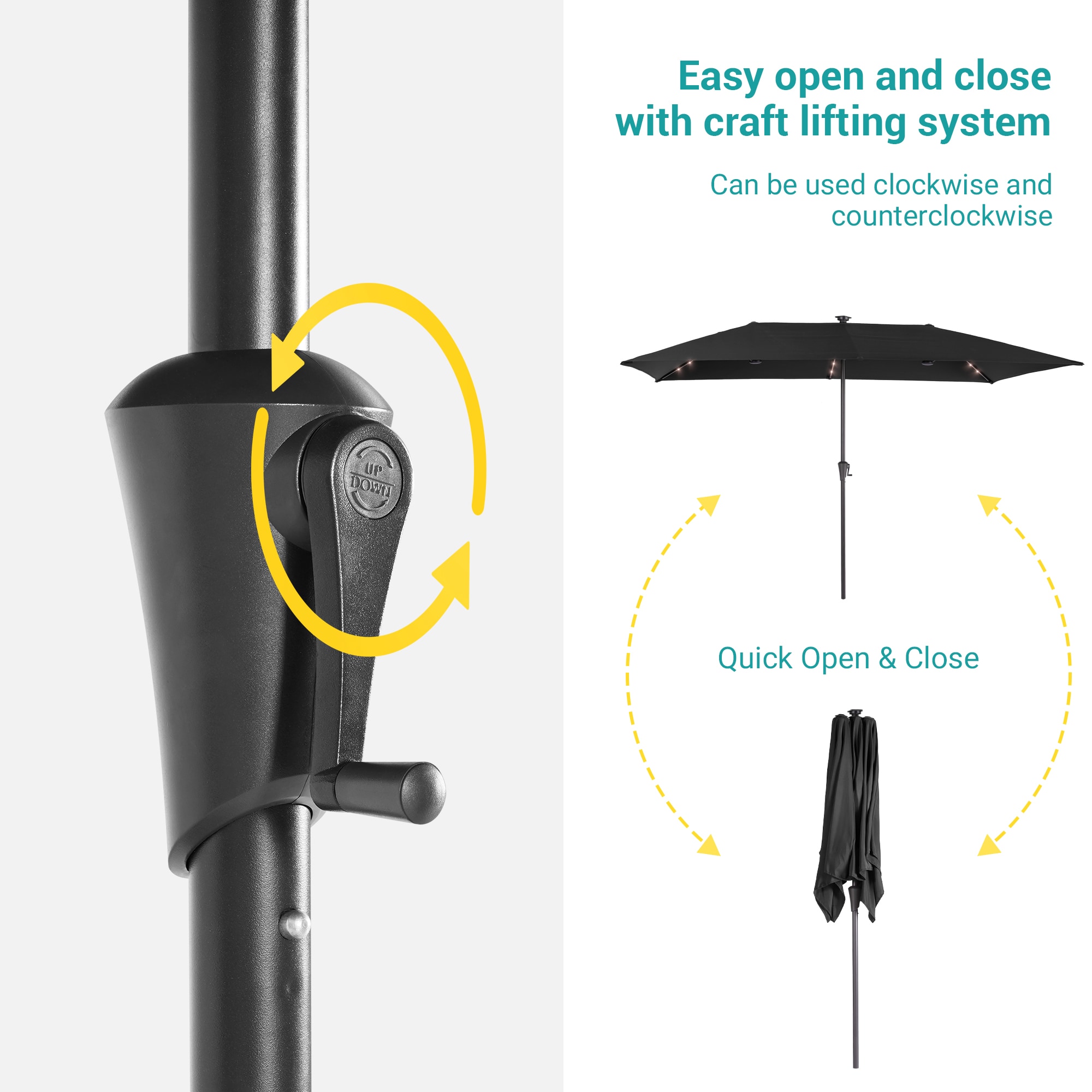 Sonkuki SD-TJLED10BK Umbrellas-2 - View #5