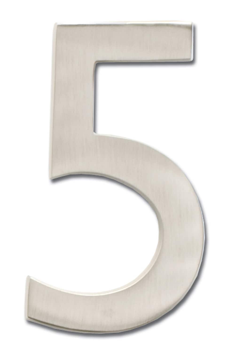 Architectural Mailboxes 3585SN-5 5-in Satin Nickel Number 5