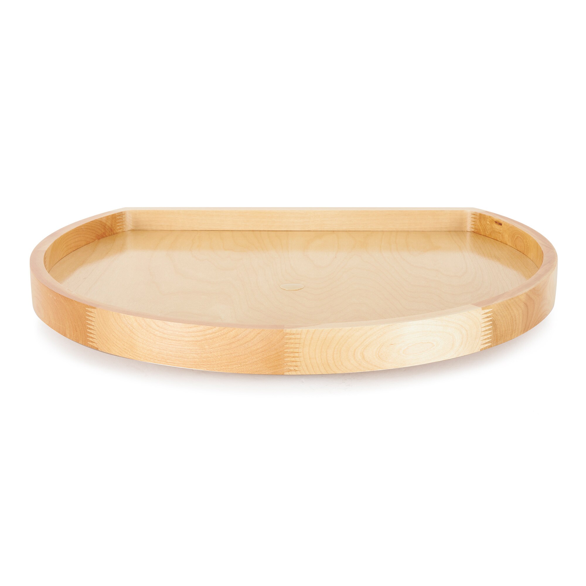 Rev-A-Shelf 1-Tier Natural Maple Wood D-shape Cabinet Lazy Susan in the  Lazy Susans department at