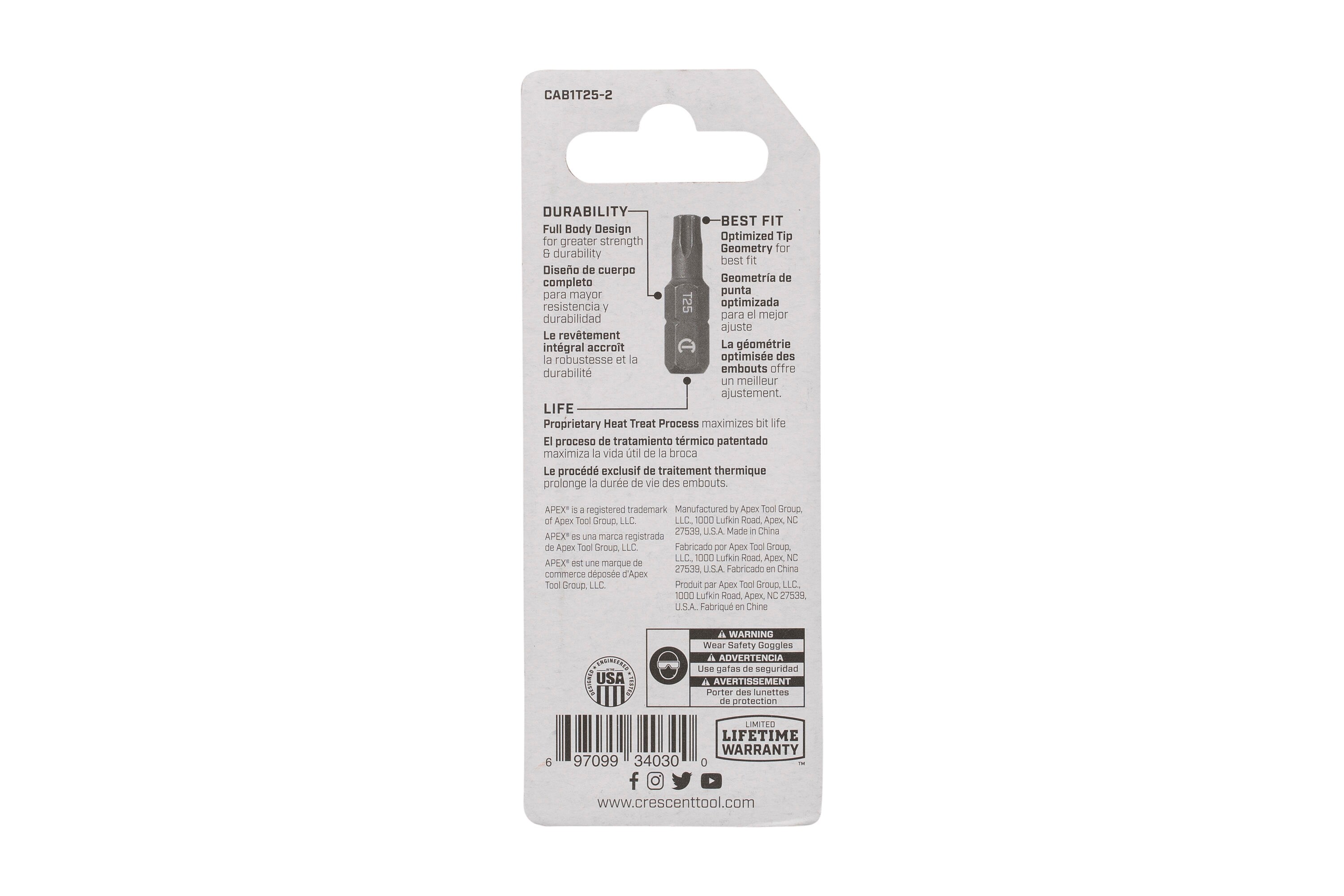Crescent CAB1T25-2 Impact-Screwdriving-Bits - View #7