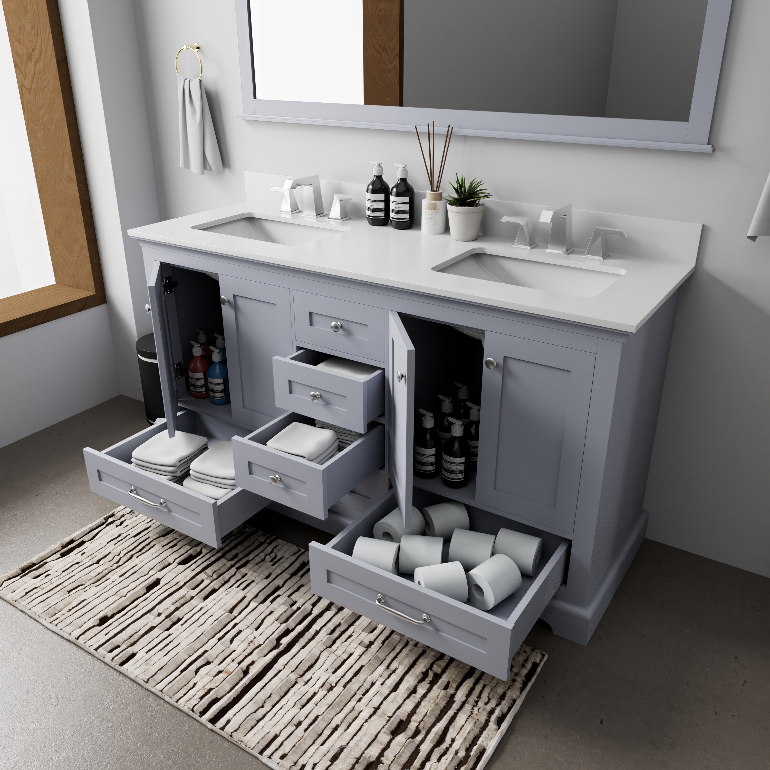 Lexora LVD60DB310 Bath-Vanity-Combo - View #5