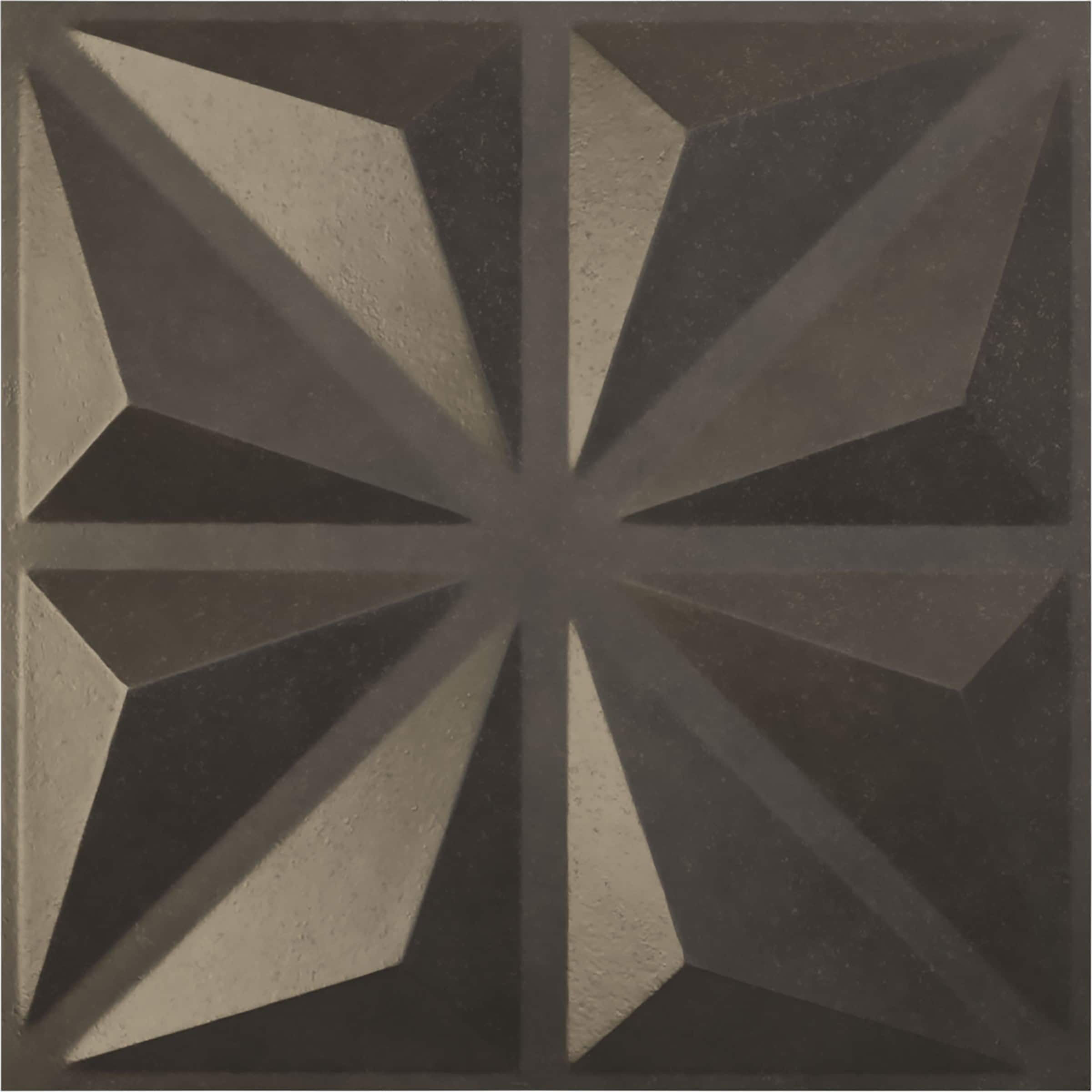 Ekena Millwork WP20X20BIDST 19-5/8-in x 19-5/8-in Embossed Universal Aged Metallic Weathered Steel PVC Wall Panel