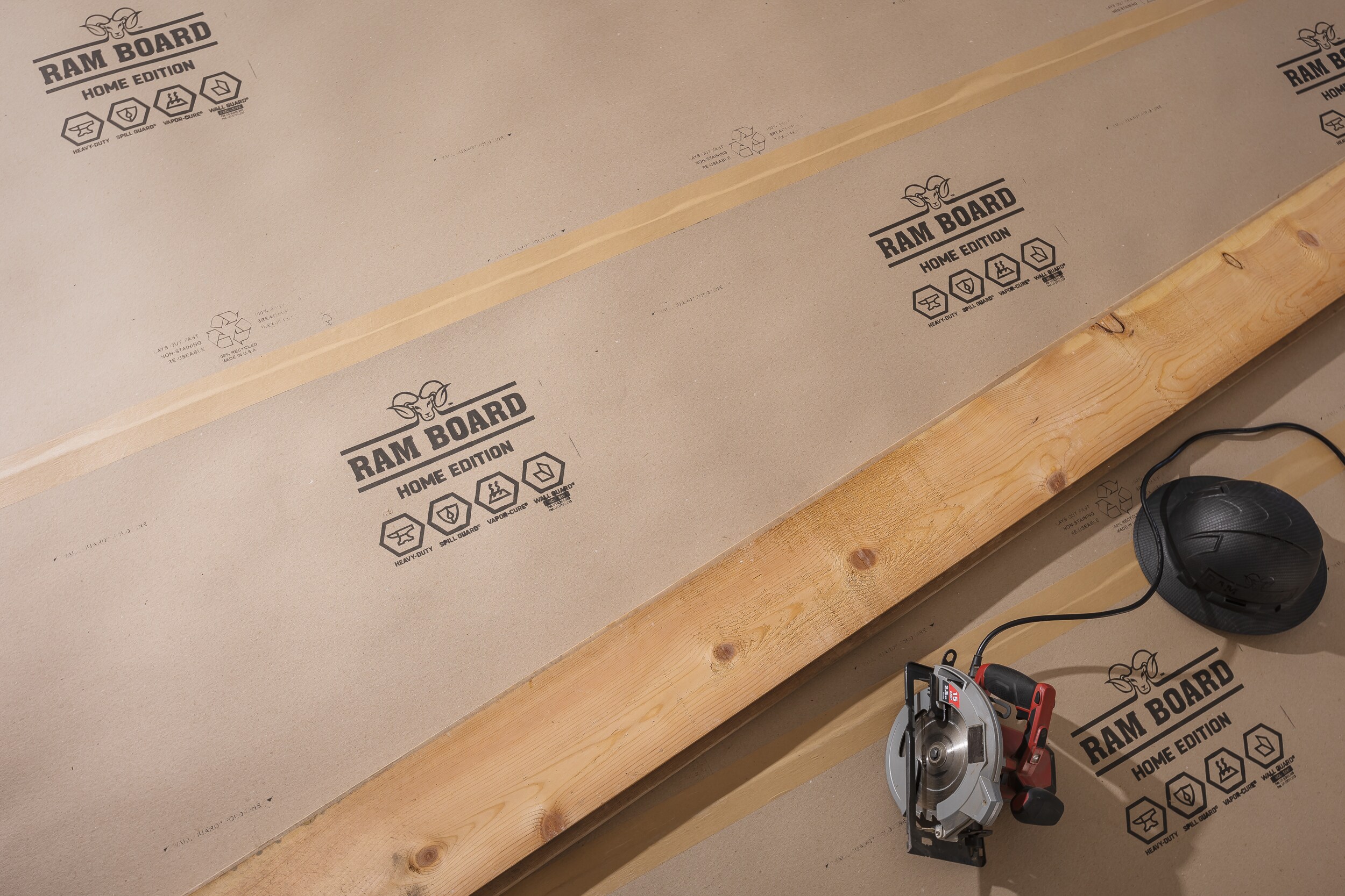 Ram Board 38 in. W x 50 ft. L Heavy Duty Temporary Floor Protection Board  5008195 - The Home Depot