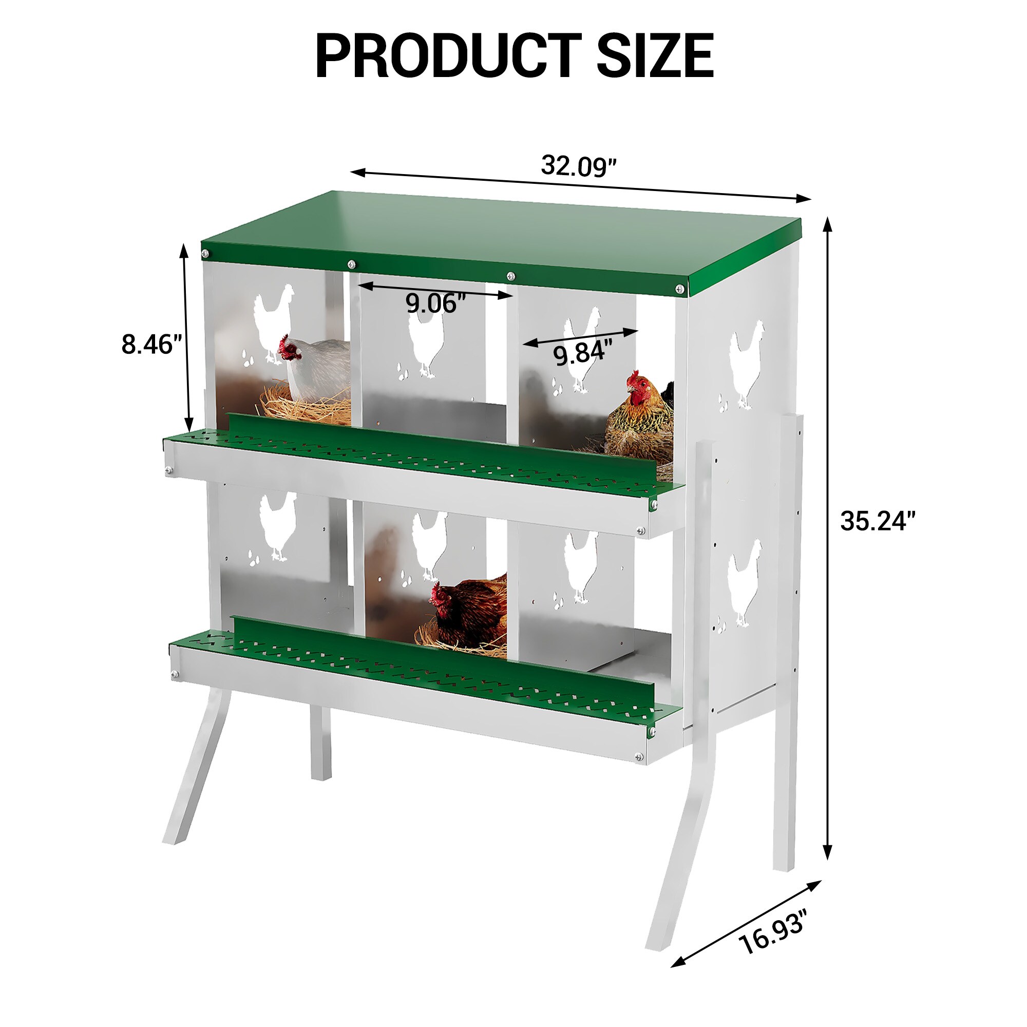 Garvee JXNAG-PHO-348SMHG9 Chicken-Coops-Rabbit-Hutches - View #3
