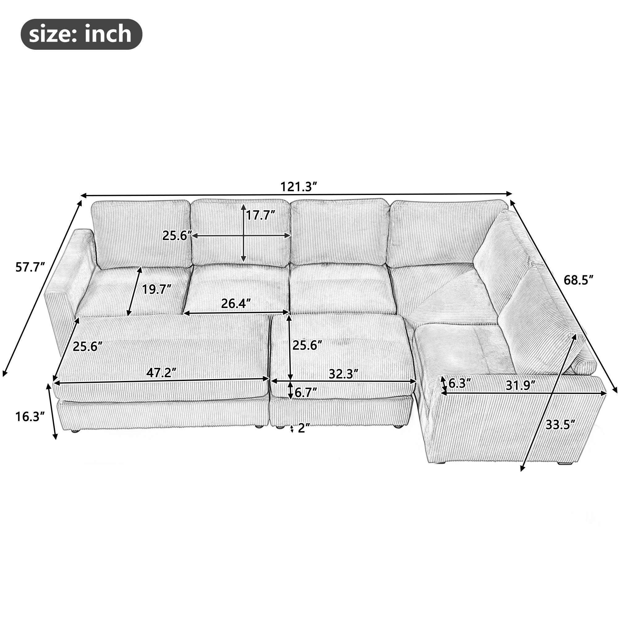 ModernLuxe N719S001641A Sofas-Loveseats - View #20