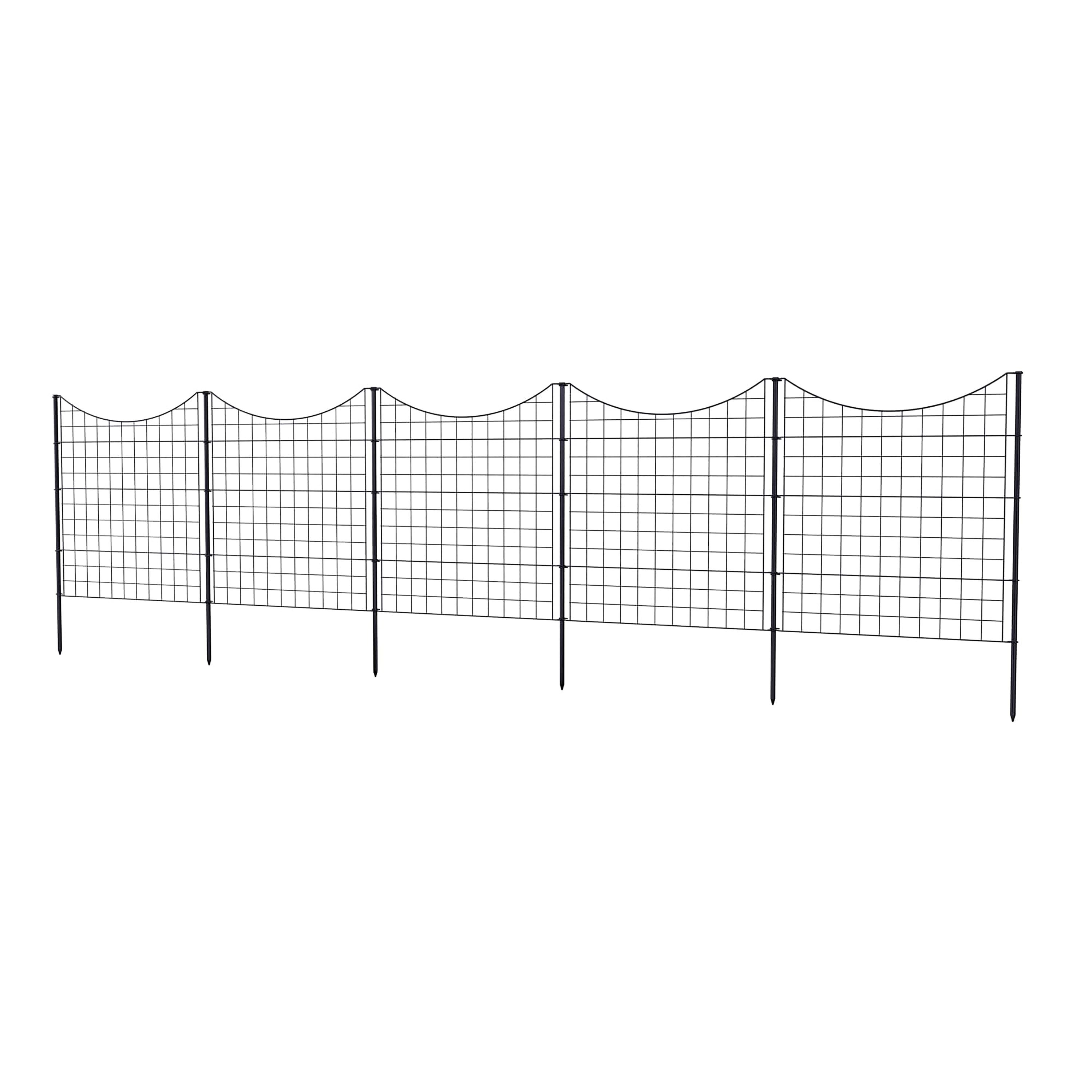 Zippity Outdoor Products 39in Tall Garden Metal Dog Fence Panels (5 Panels)  & Reviews