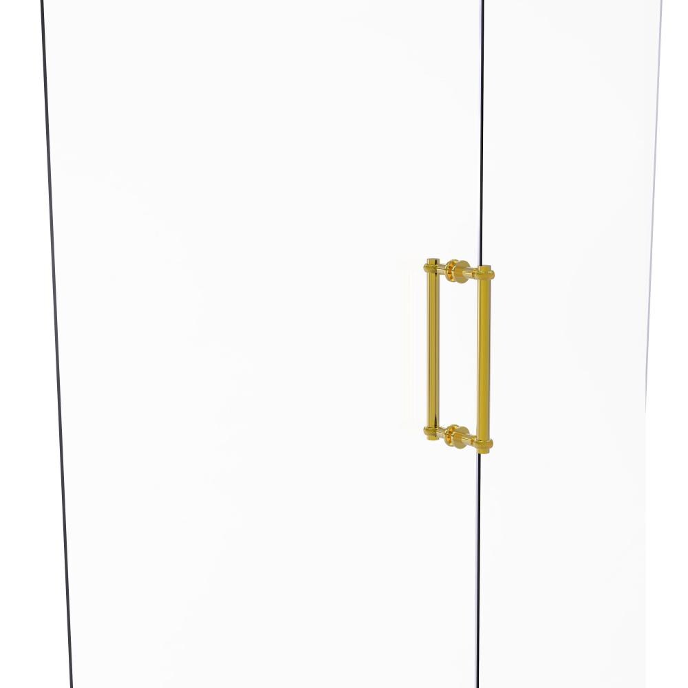 Allied Brass 404T-12BB-PB Polished brass 12-Inches Hinged shower door Handle