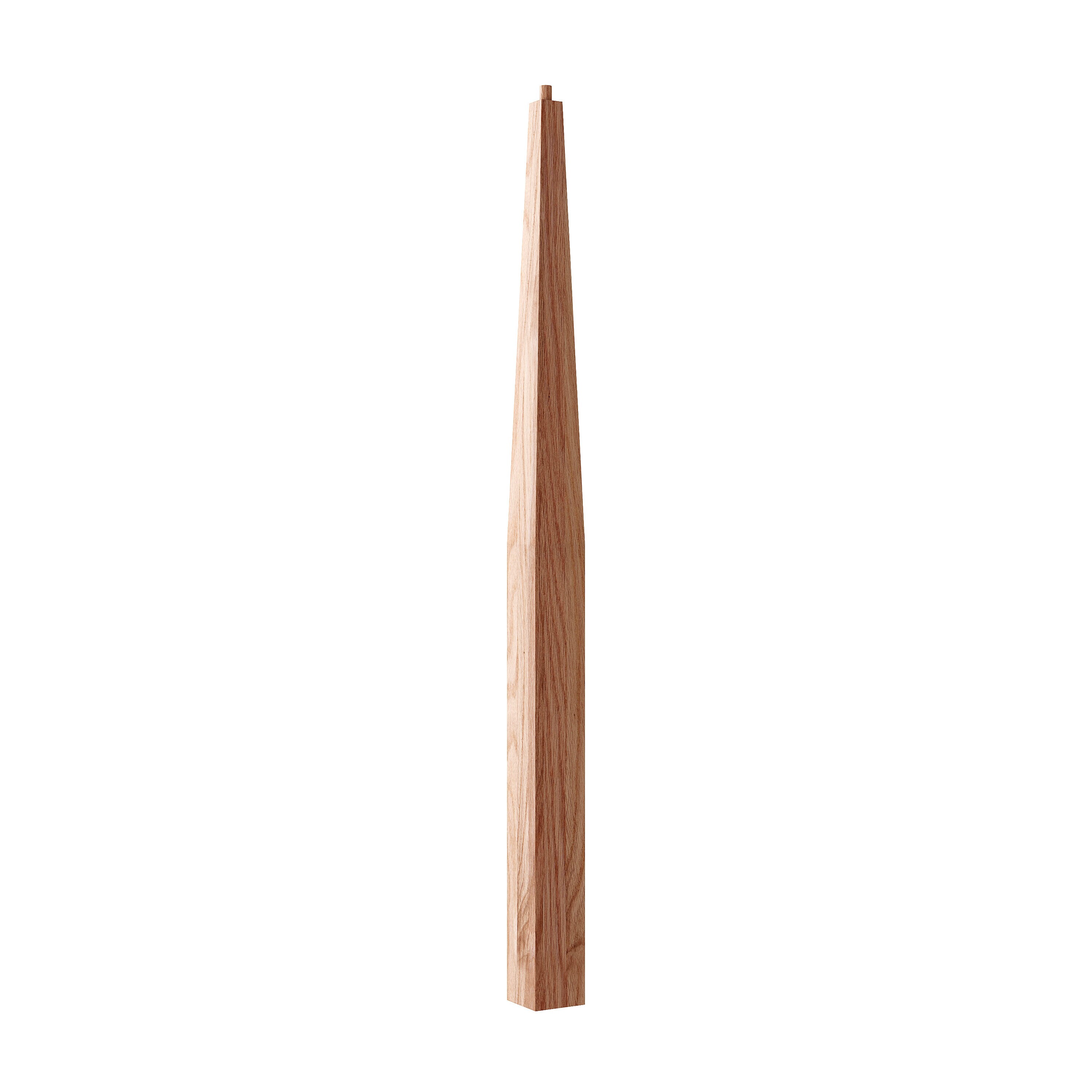 Crown Heritage 4414114 Craftsman 3.5-in x 56-in Unfinished Red oak Intermediate Stair Newel Post