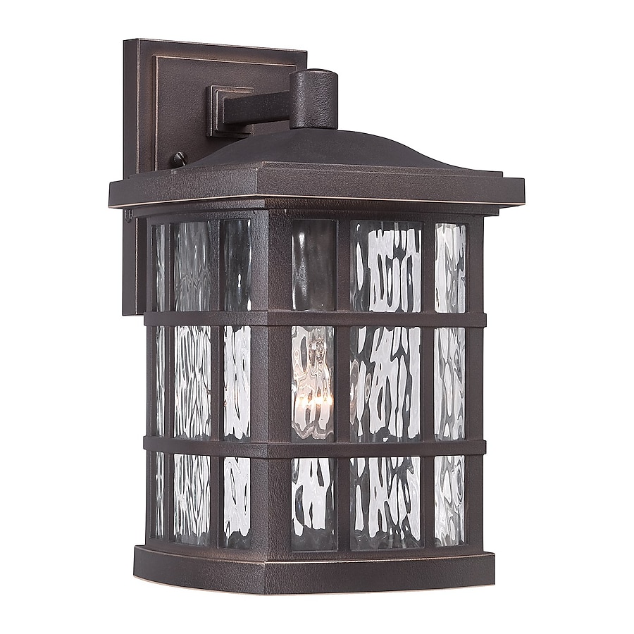 Quoizel Stonington 13-in H Palladian Bronze Medium Base (E-26) Outdoor Wall Light Quoizel Stonington 13-in H Palladian Bronze Medium Base (E-26) Outdoor Wall Light