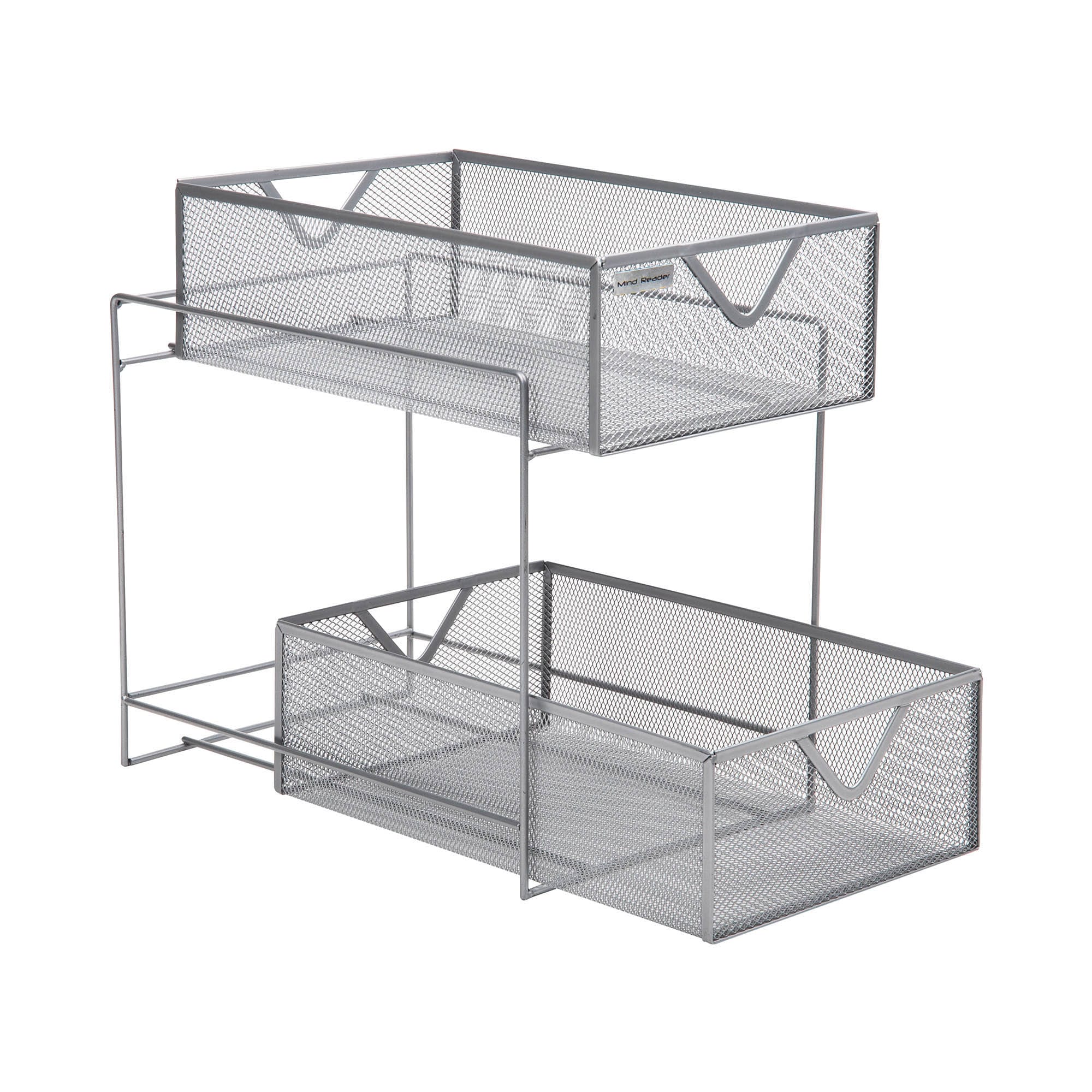 Mind Reader 2CAB2T-SIL Pull-Out-Cabinet-Baskets - View #5