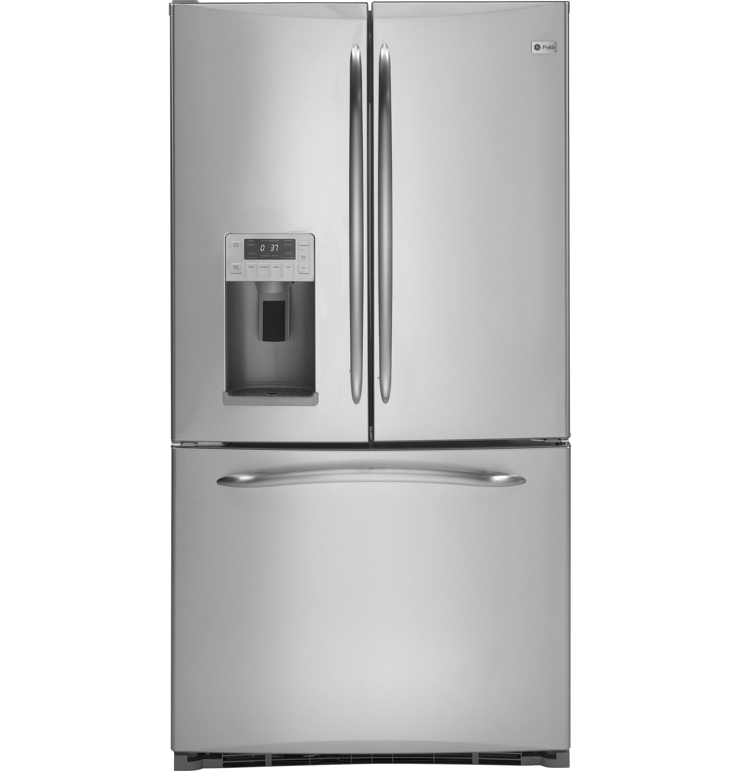 GE Profile 20.9-cu ft-Door French Door Refrigerator with Ice Maker