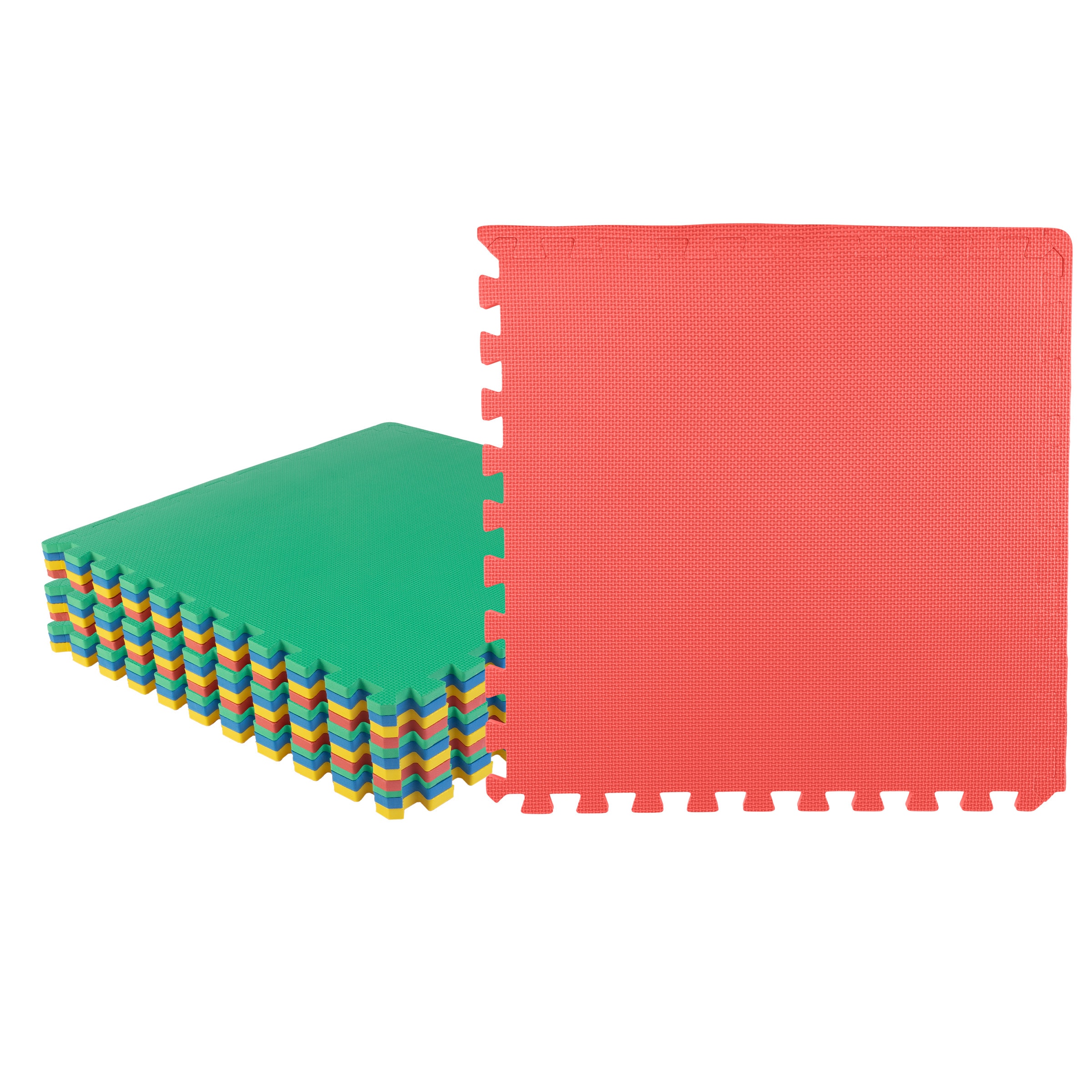 Stalwart 75-ST6000-3 24-in W x 24-in L x 0.5-in T Interlocking Foam Gym Floor Tile ( 48-sq ft ) 12 -Pack