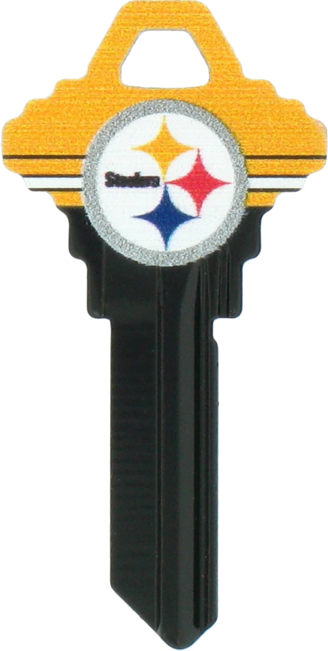 Fanatix 89611 Pittsburgh Steelers Multicolored Decorative Key Brass House/Entry Key Blank