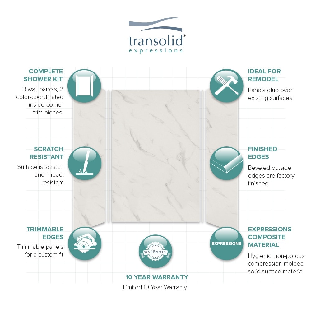 Transolid EWK484872-41 Shower-Wall-Surrounds - View #5