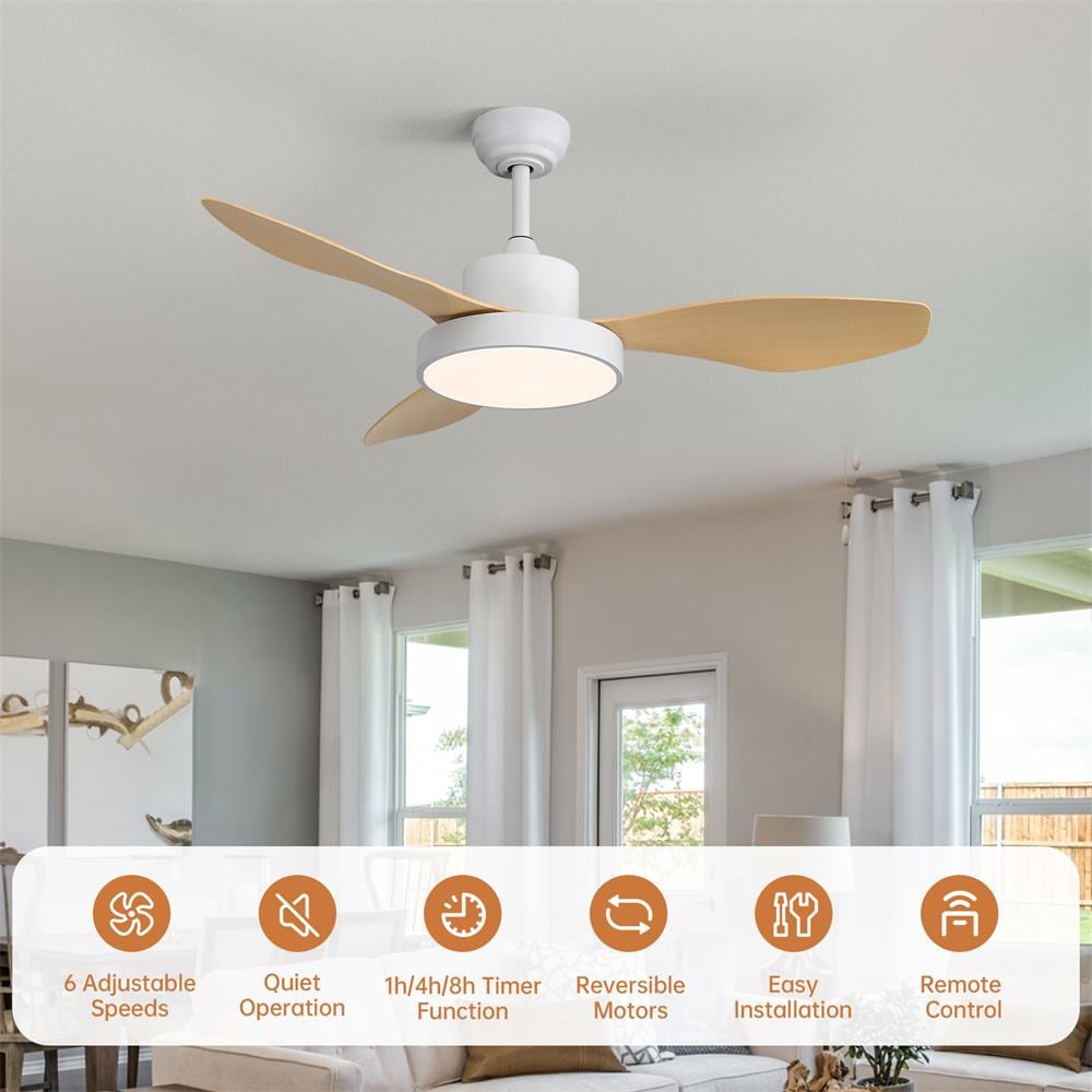 Sofucor LW-4703-1-WH-YM Ceiling-Fans - View #2
