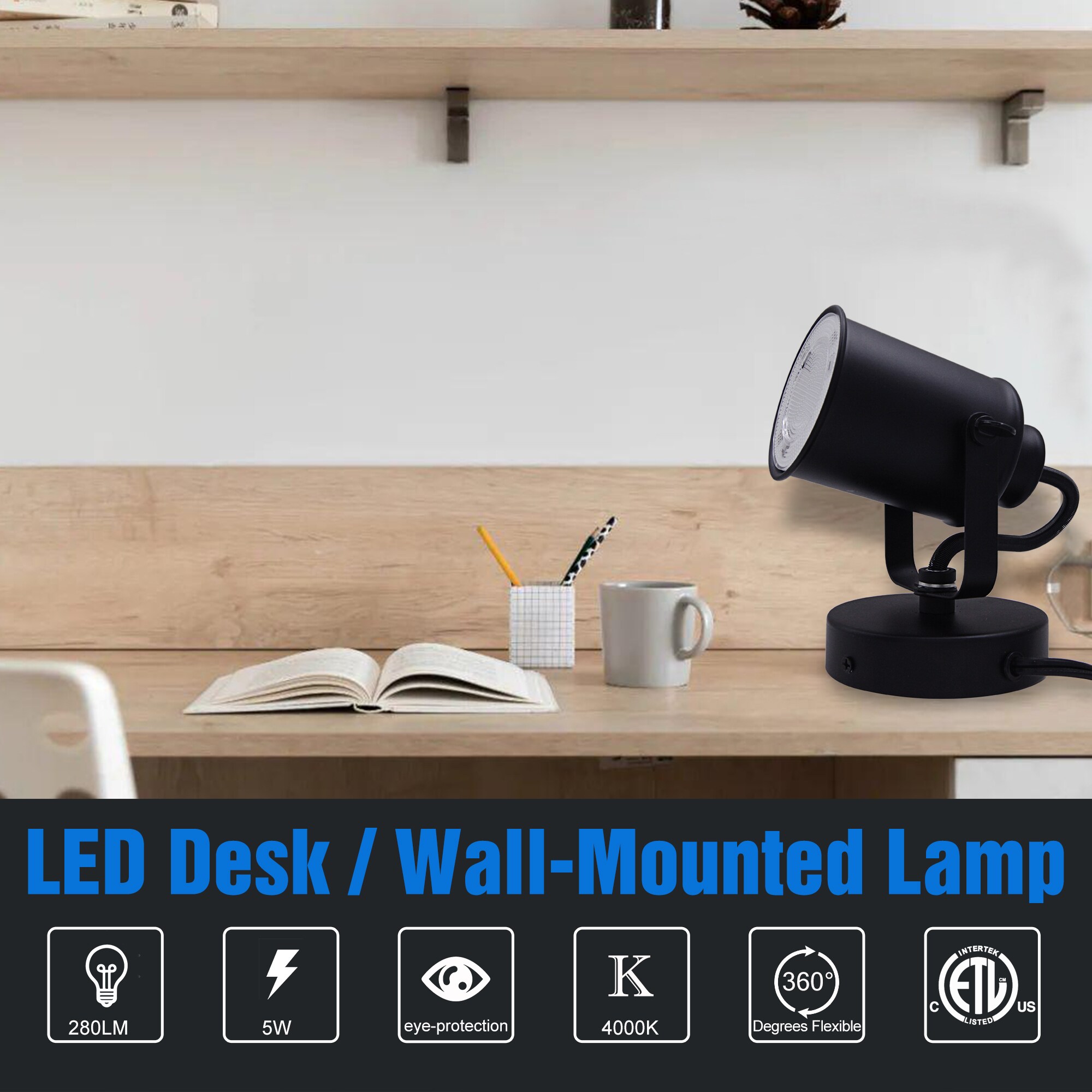Lucere ST010505N-840BK Desk-Table-Lamps - View #3
