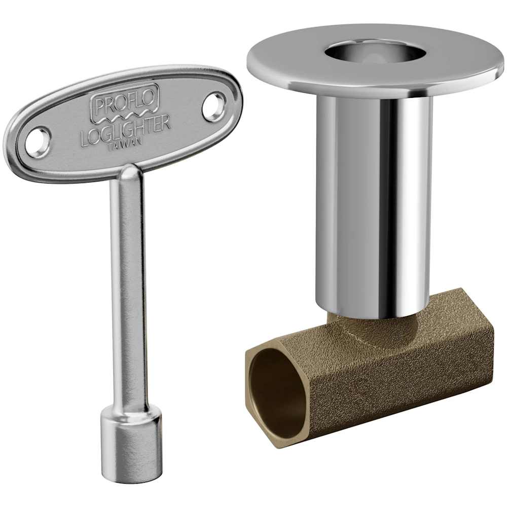 PROFLO PFSVS2 Straight Log Lighter Valve with Key #PFSVS2CP