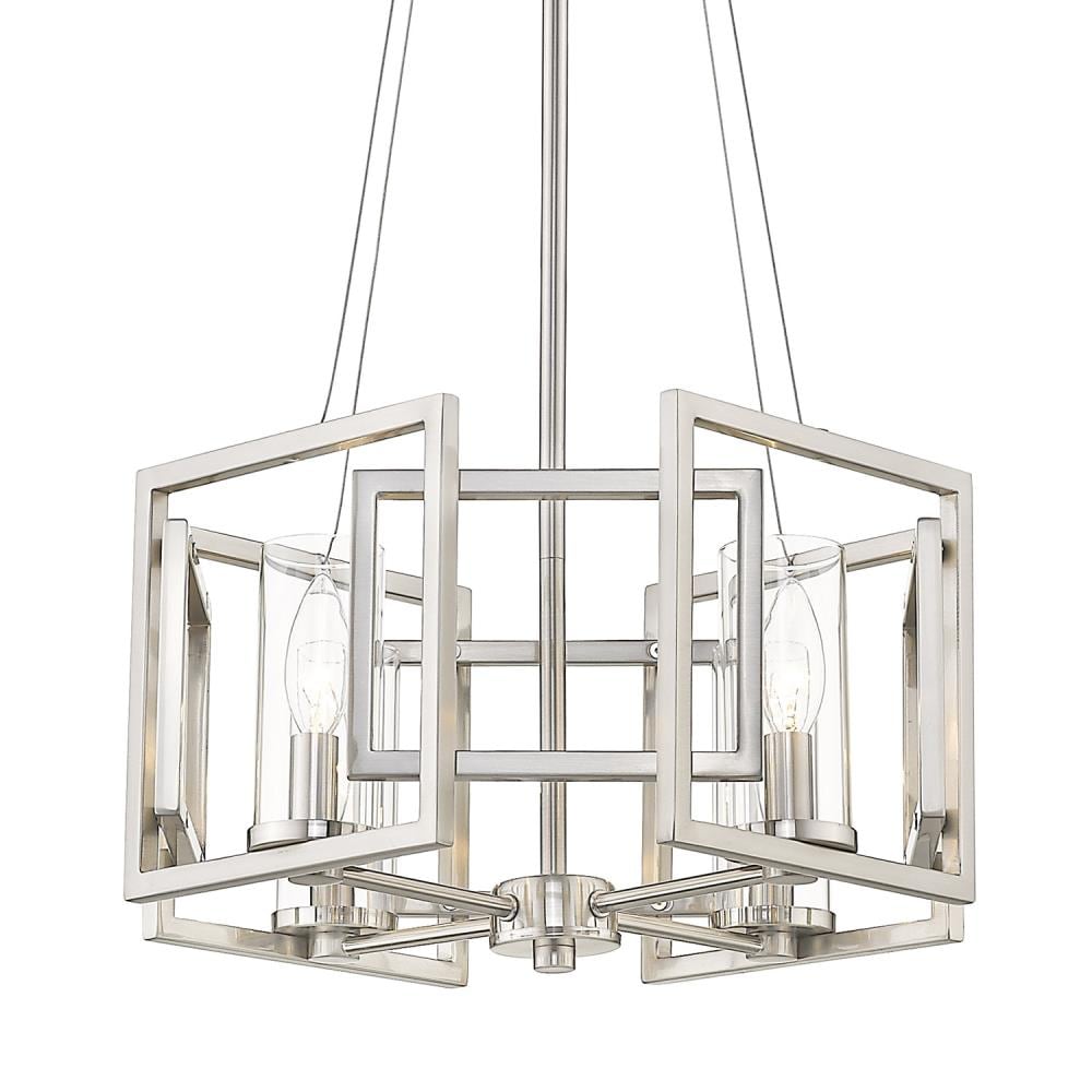 Golden Lighting 6068-4P PW Pendant-Lights - View #2
