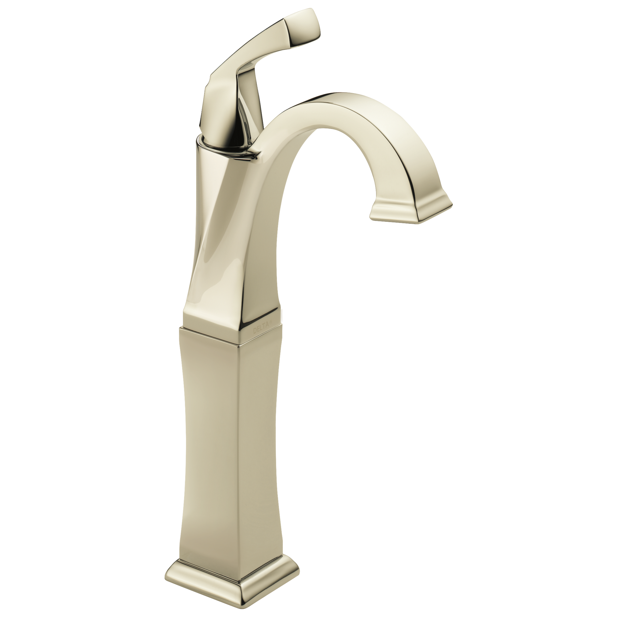 Delta 751-PN-DST Dryden Polished Nickel Vessel 1-handle WaterSense Mid-arc Residential Handle Bathroom Sink Faucet
