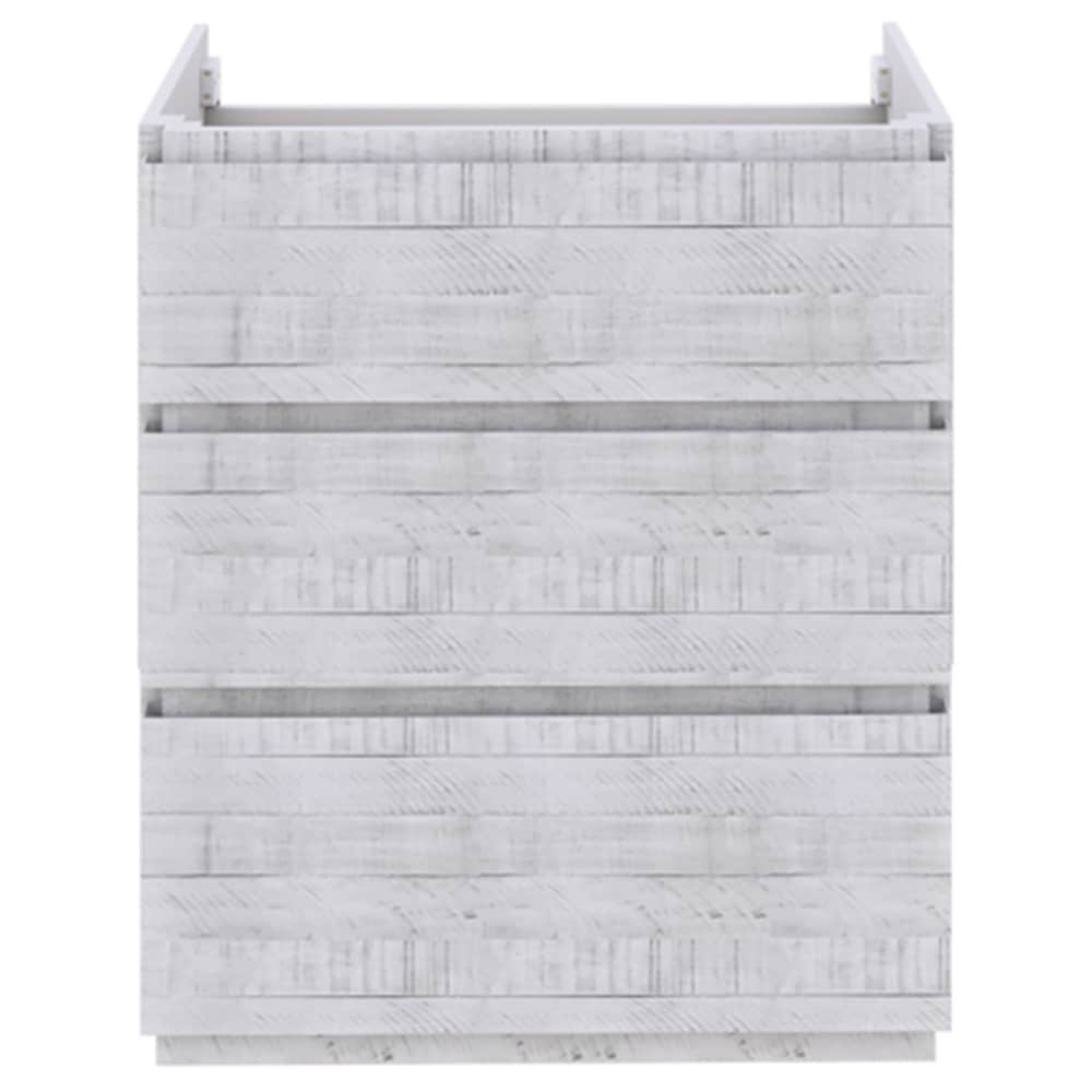 Fresca Formosa 72 Rustic White Bathroom Vanity Base Cabinet without Top ...