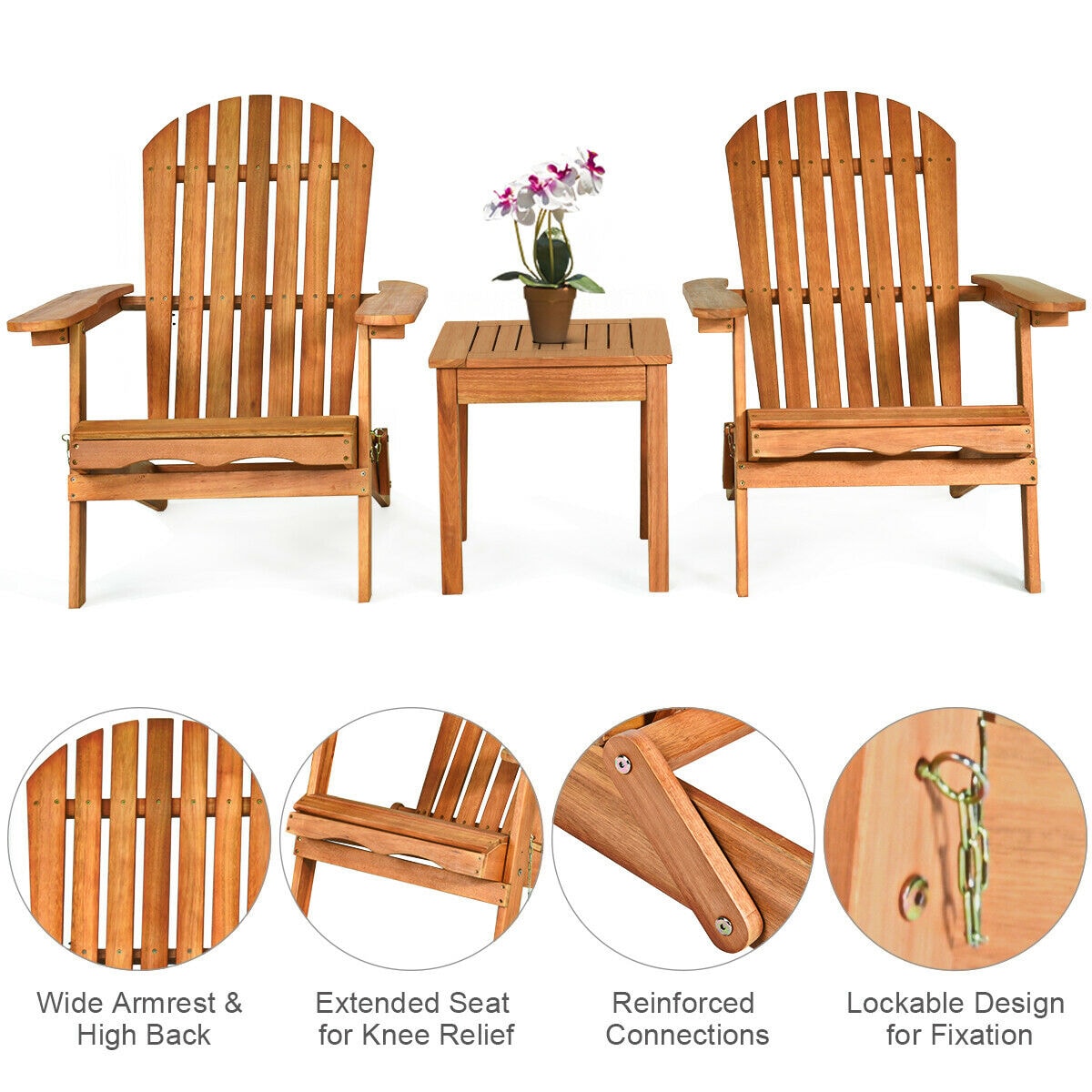 Forclover HYFC-3PCS880 Patio-Conversation-Sets - View #6