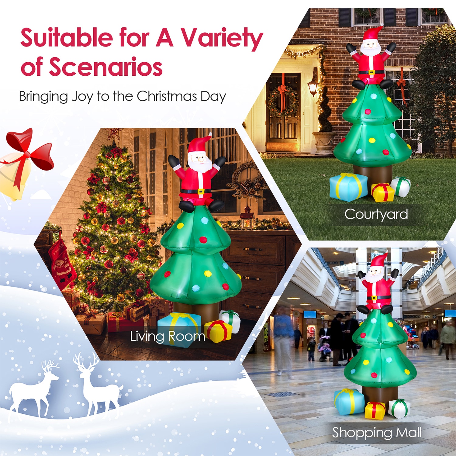 WELLFOR HYZ23966US Christmas-Inflatables - View #6