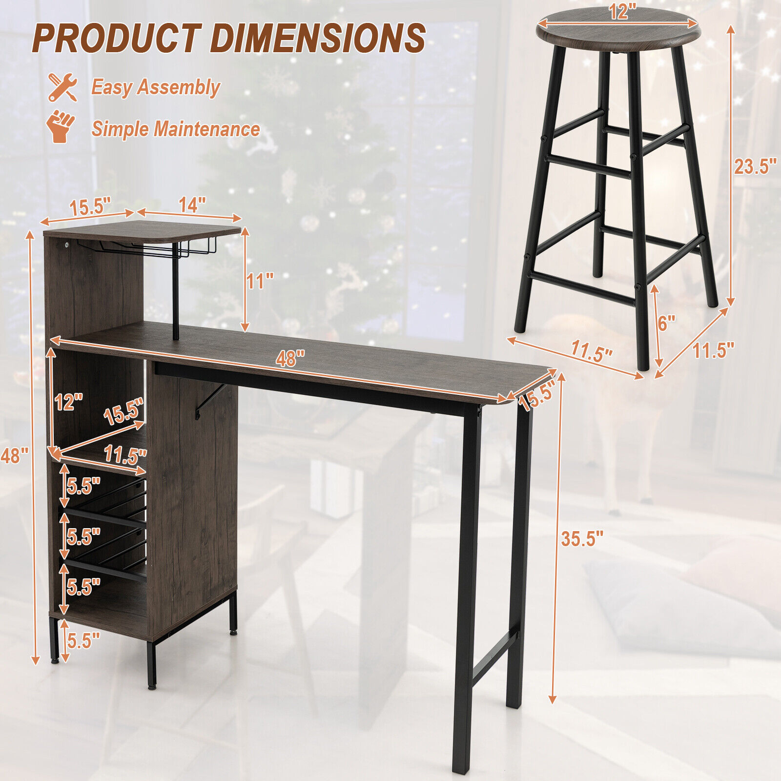 LIVIZA INS-10669BN Dining-Sets - View #7