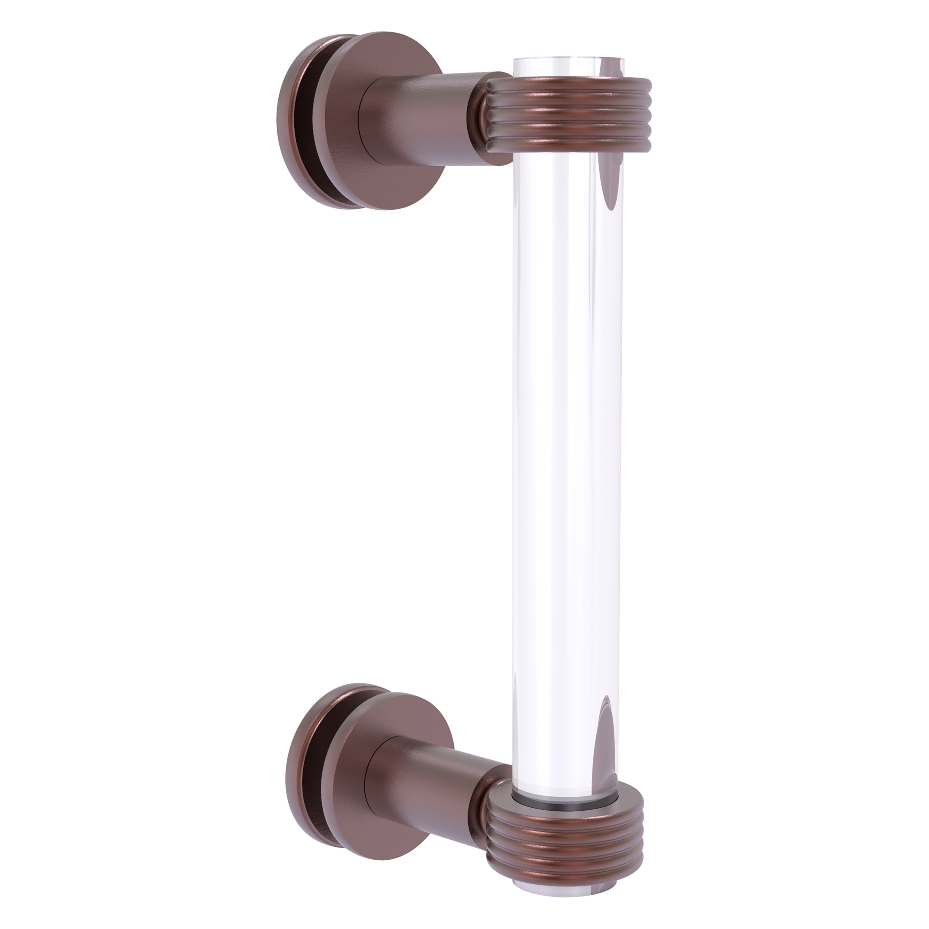 Allied Brass CV-407G-8SM-CA Antique copper 8-Inches Hinged shower door Handle