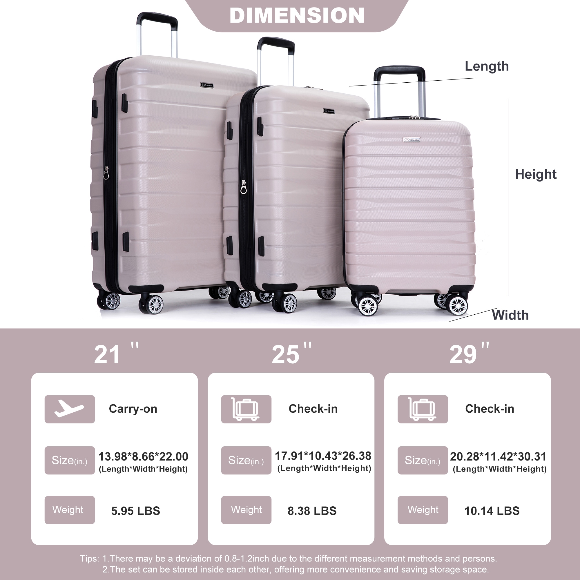 SINOFURN SYD9400020SD Luggage-And-Luggage-Sets - View #4