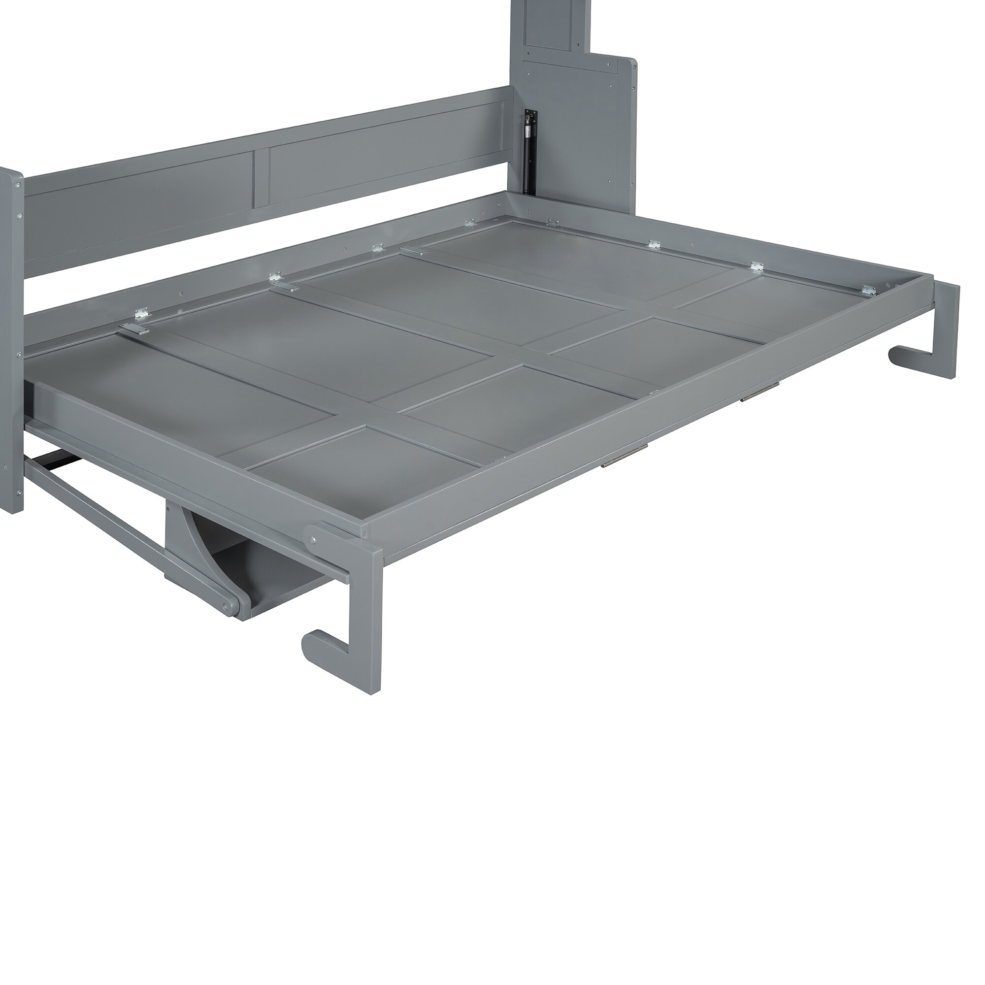 MooxvMoo Queen Size Murphy Wall Bed with Hydraulic Lift Built In Desk ...
