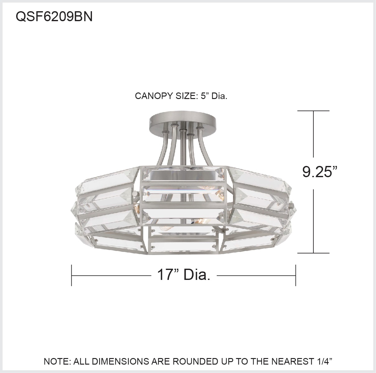 Quoizel QSF6209BN flushmounts - View #5