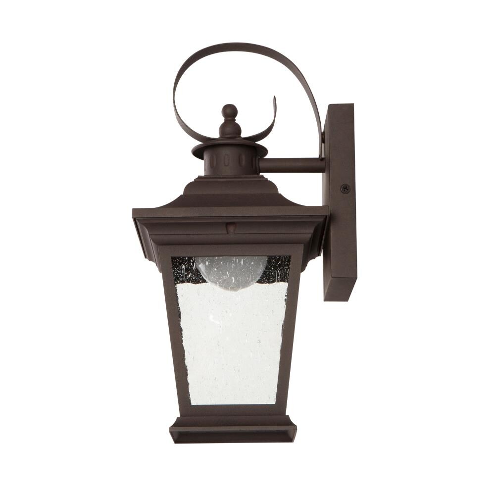 Portfolio 1-Light 13-in H Rust Dark Sky LED Outdoor Wall Light at Lowes.com