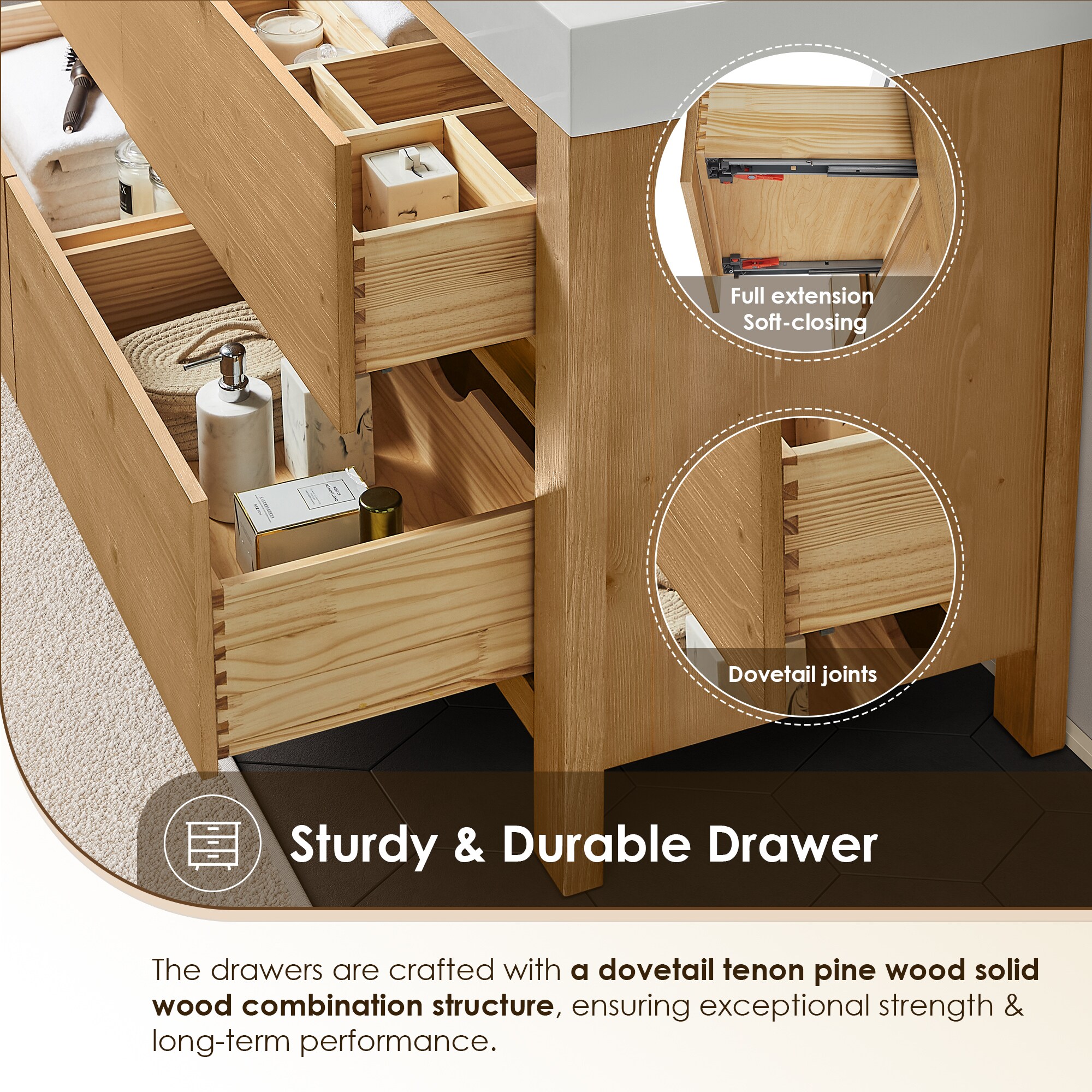 Altair 574048-WF-WH-NM Bath-Vanity-Combo - View #9