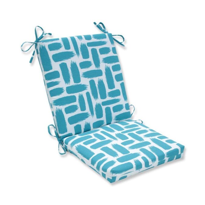 Baja Turquoise Blue Patio Chair Cushion, Turquoise Outdoor Patio Chair Cushions