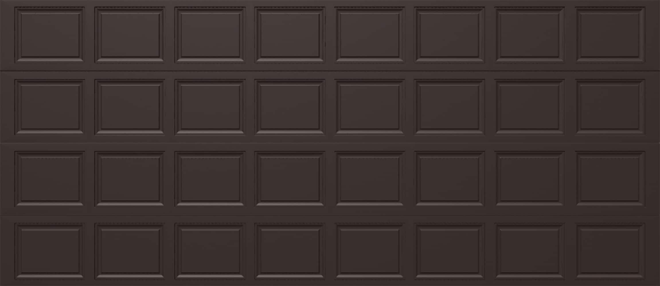 Wayne Dalton WD9100CB167 Classic Steel Model 9100 16-ft x 7-ft Insulated Brown Double Garage Door