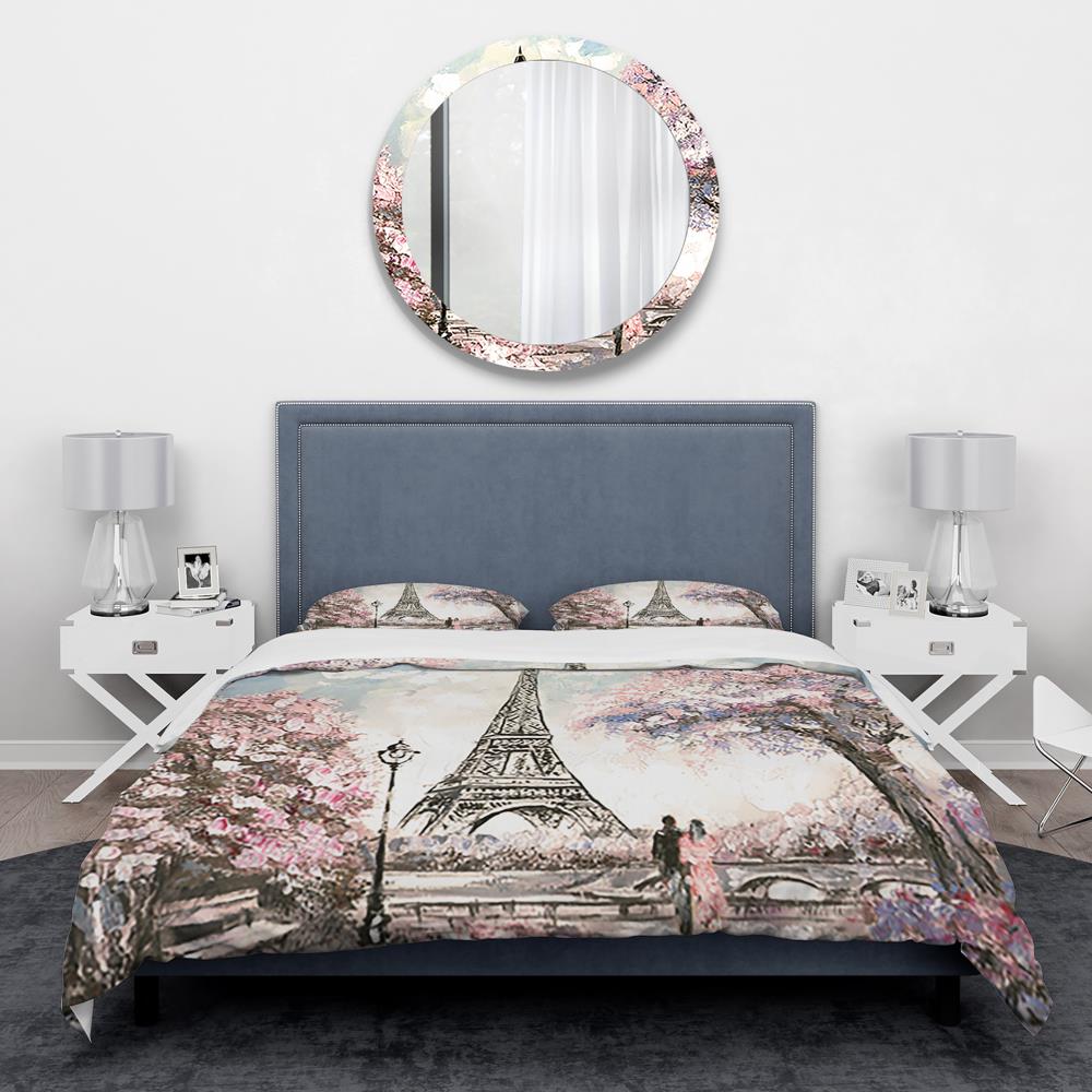 Designart 3-Piece Pink Twin Duvet Cover Set in the Bedding Sets ...
