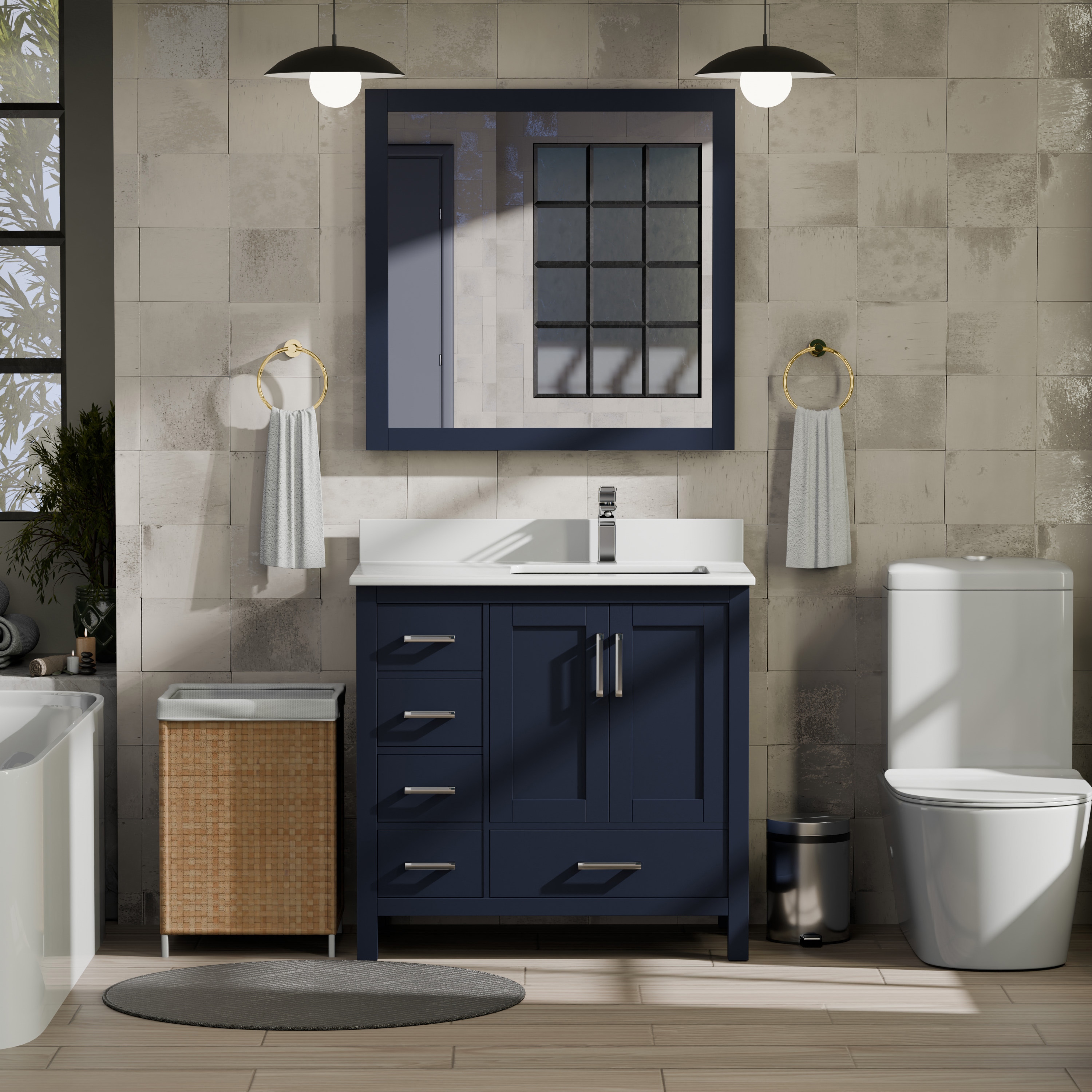 Lexora LVJ36SE310R Bath-Vanity-Combo - View #2