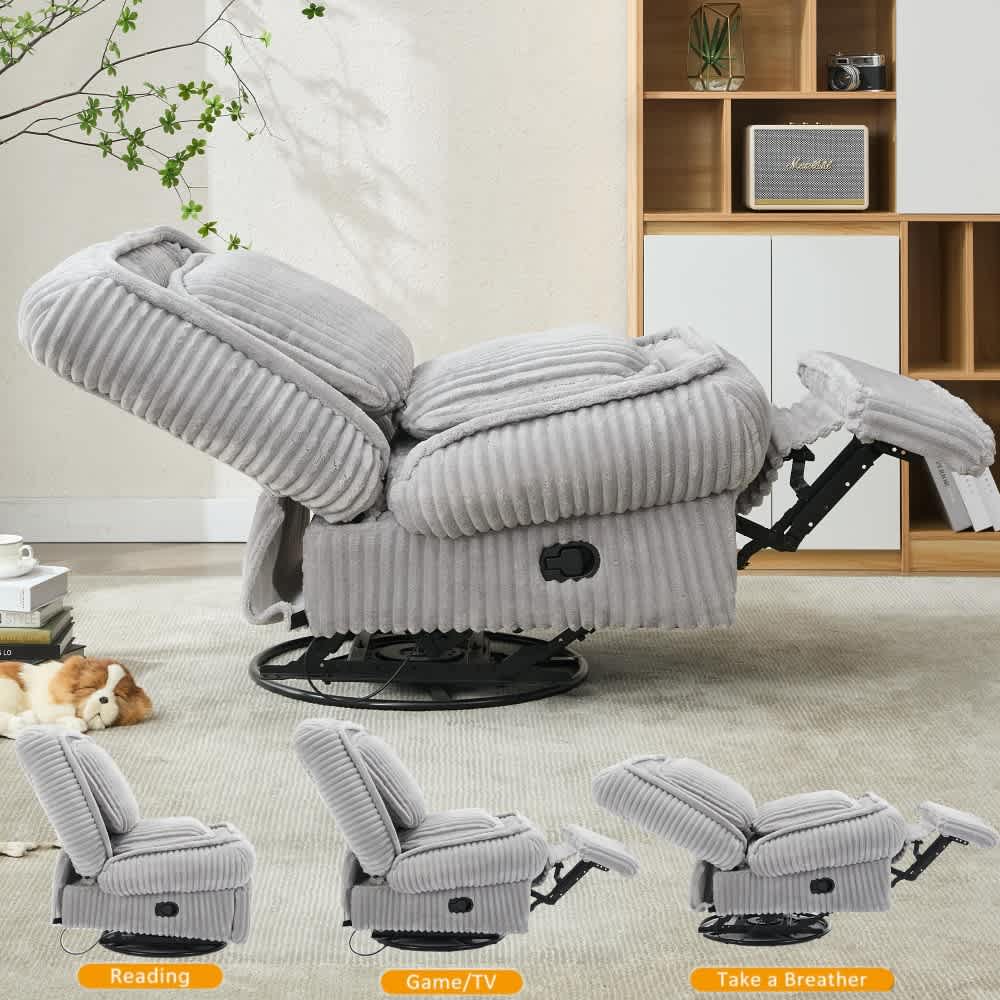 Coolbibila BLAKE-RECLINER-GRAY chairs - View #6